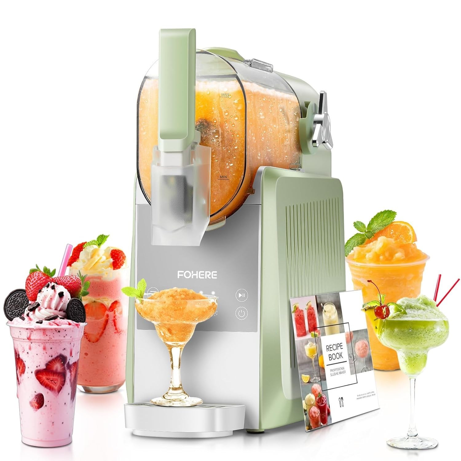 Slushie Machine, 88 oz Slushy Machine for Home, Professional Frozen Drink Mak…