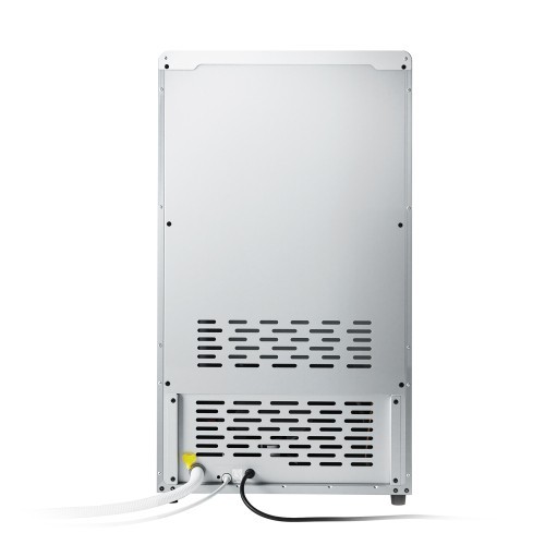 Commercial Ice Maker Machine, 130Lbs/24H with 33Lbs Storage, 45 Cubes per Cycle