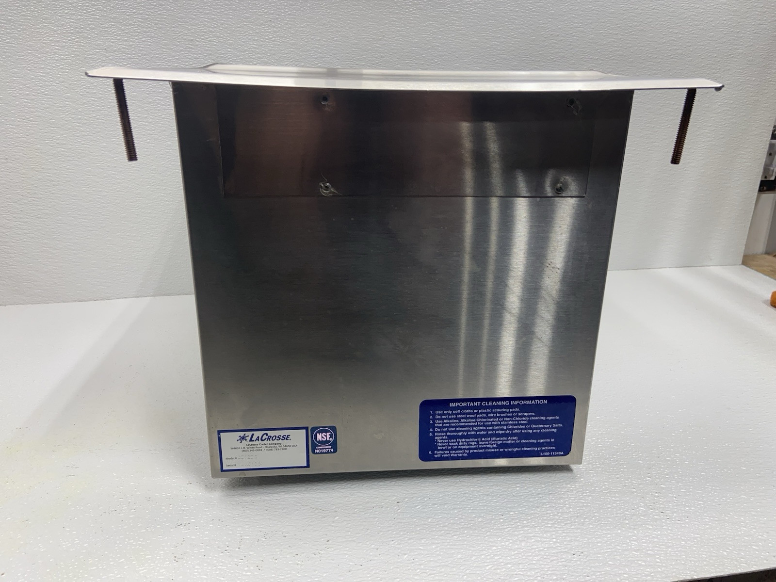 LaCrosse DI12IC Drop-In Ice Bin w/ 35 lbs Ice Capacity