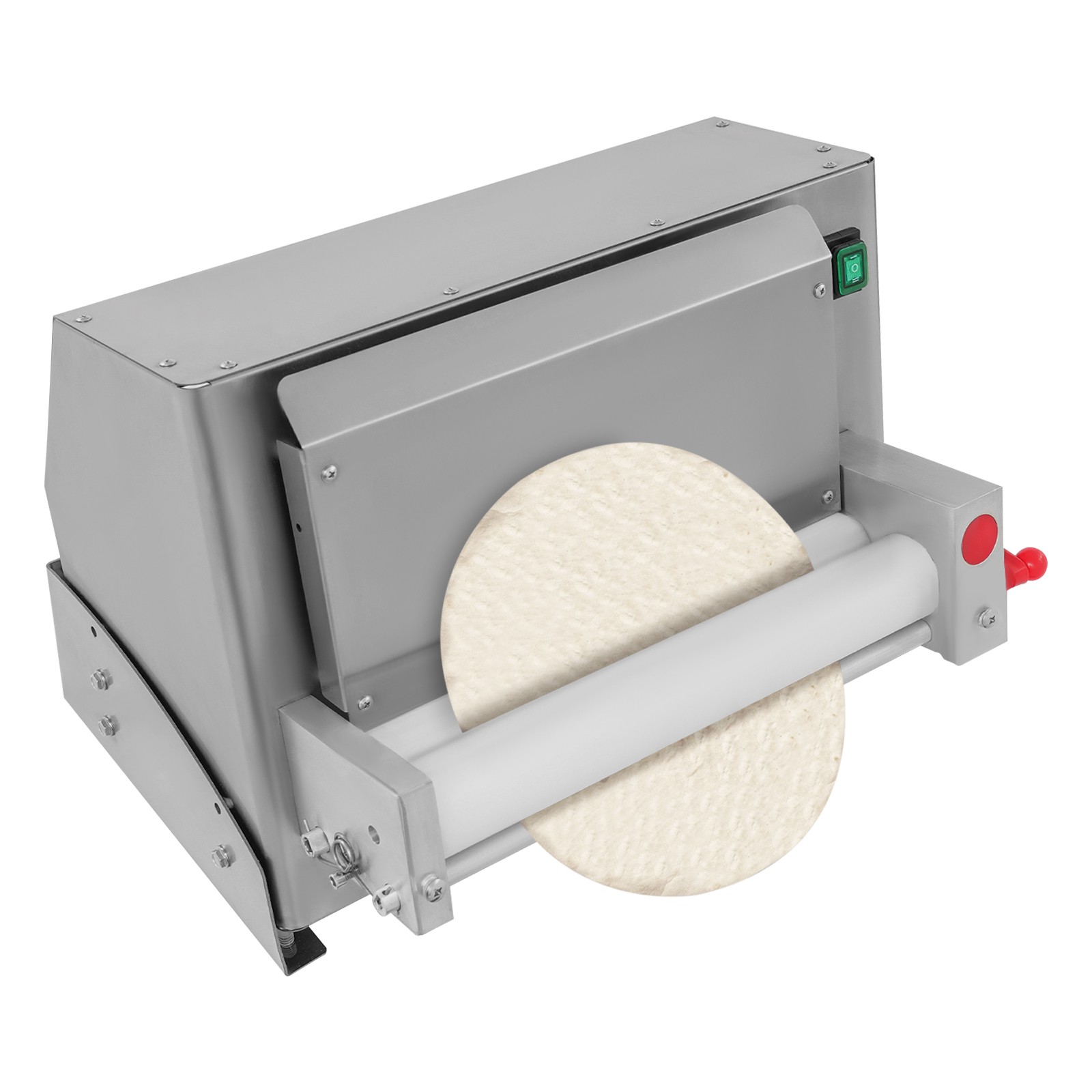 110V Automatic Pizza Dough Roller Sheeter Pastry Press Making Machine 3-12 in