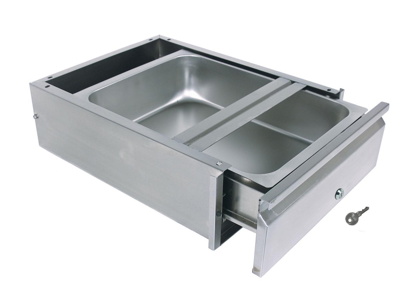 BK Resources 20″x20″x5″ Pan Size Drawer Assembly w/ Lock, No Spacers