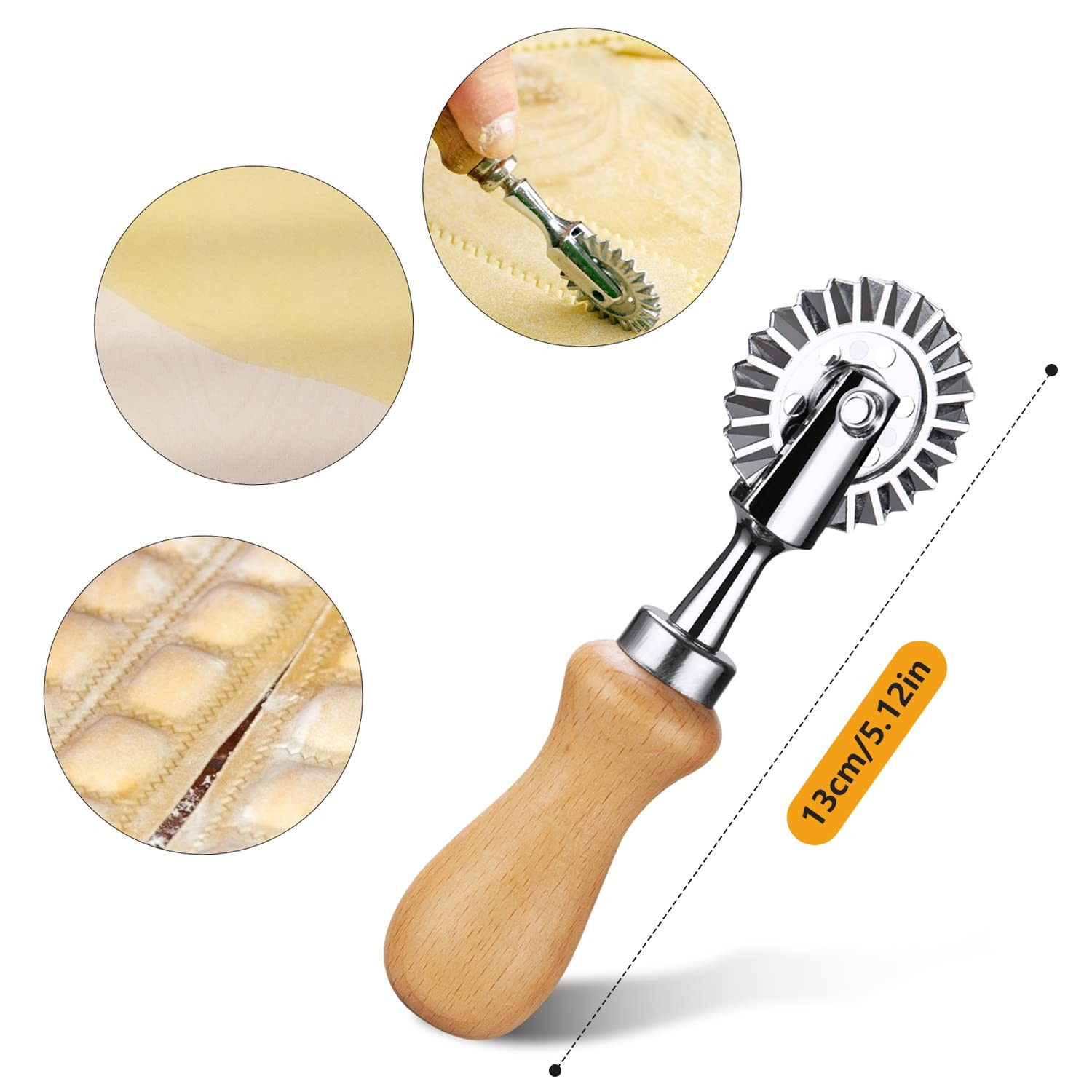 Fusiontec Pastry Wheel Cutter – Pasta – 1 Count (Pack of 1), 1