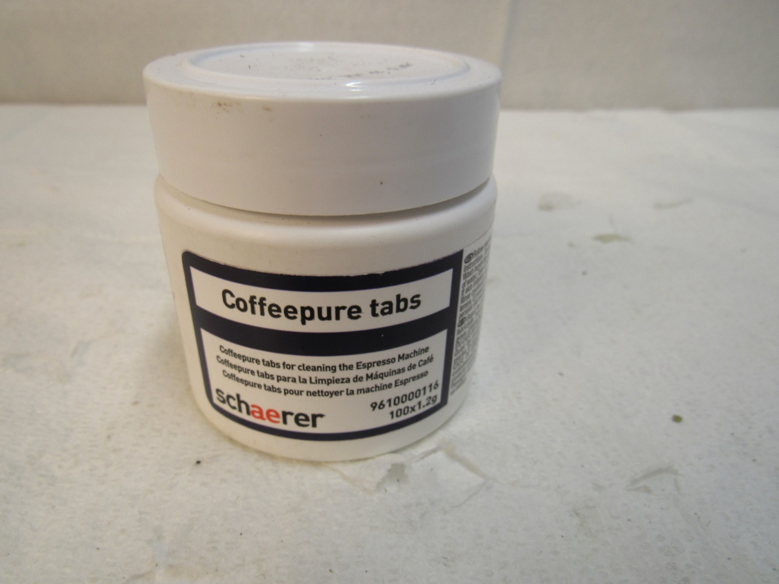 Schaerer Coffeepure Tabs Cleaning for Espresso Machines, 100 Count, 9610000116