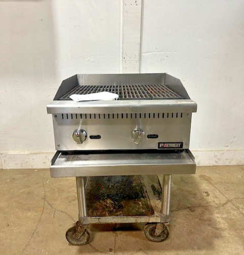 PATRIOT PT-CB24 COMMERCIAL COUNTERTOP 60,000 BTU 24″ NAT GAS RADIANT CHARBROILER