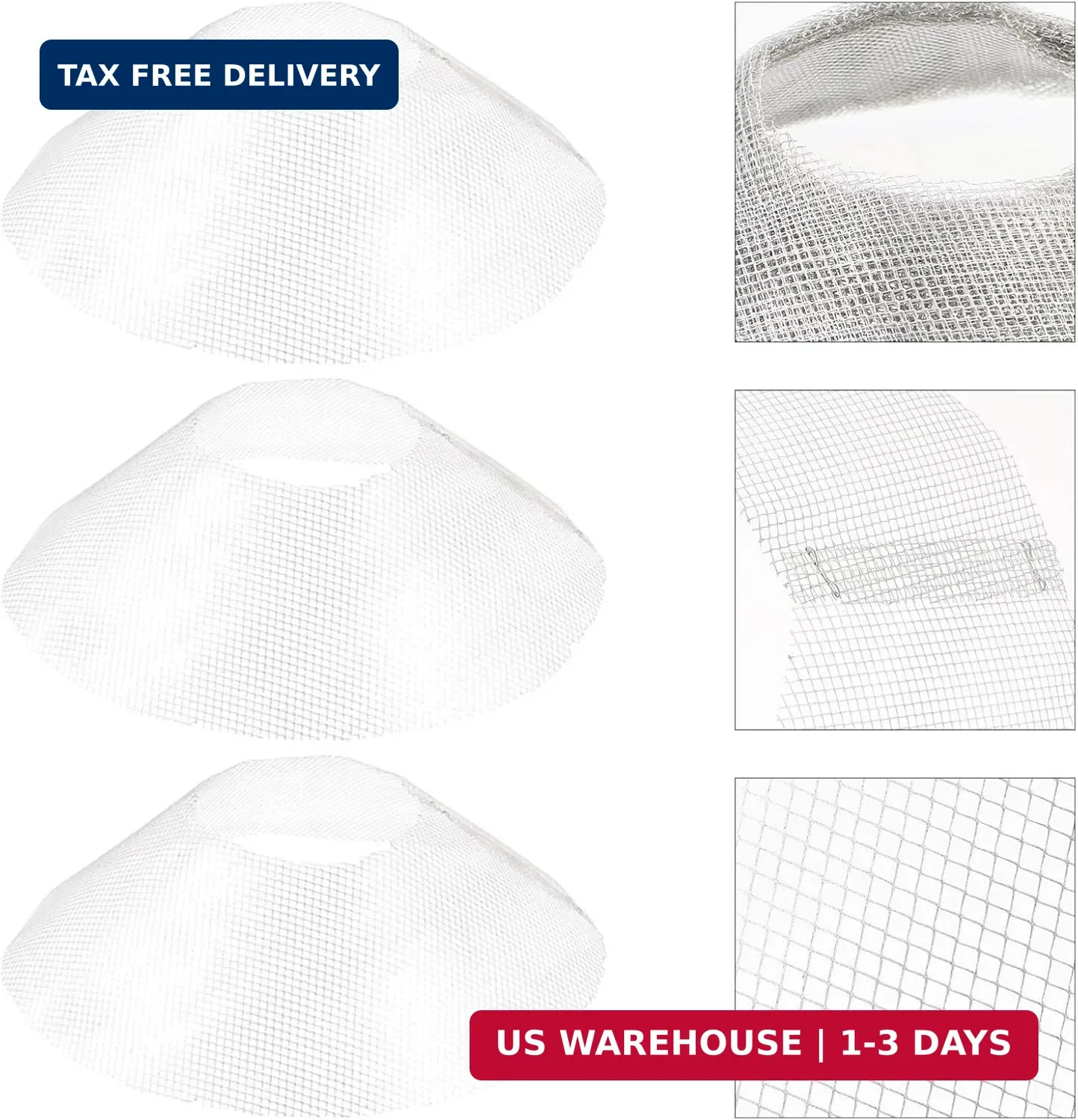 DOITOOL Round Range Hood Grease Filter – 10 Pcs Mesh Stove Hood Oil Catcher Oil