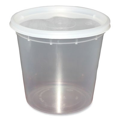 General Supply DELI24OZ 24 Oz Clear Plastic Deli Containers