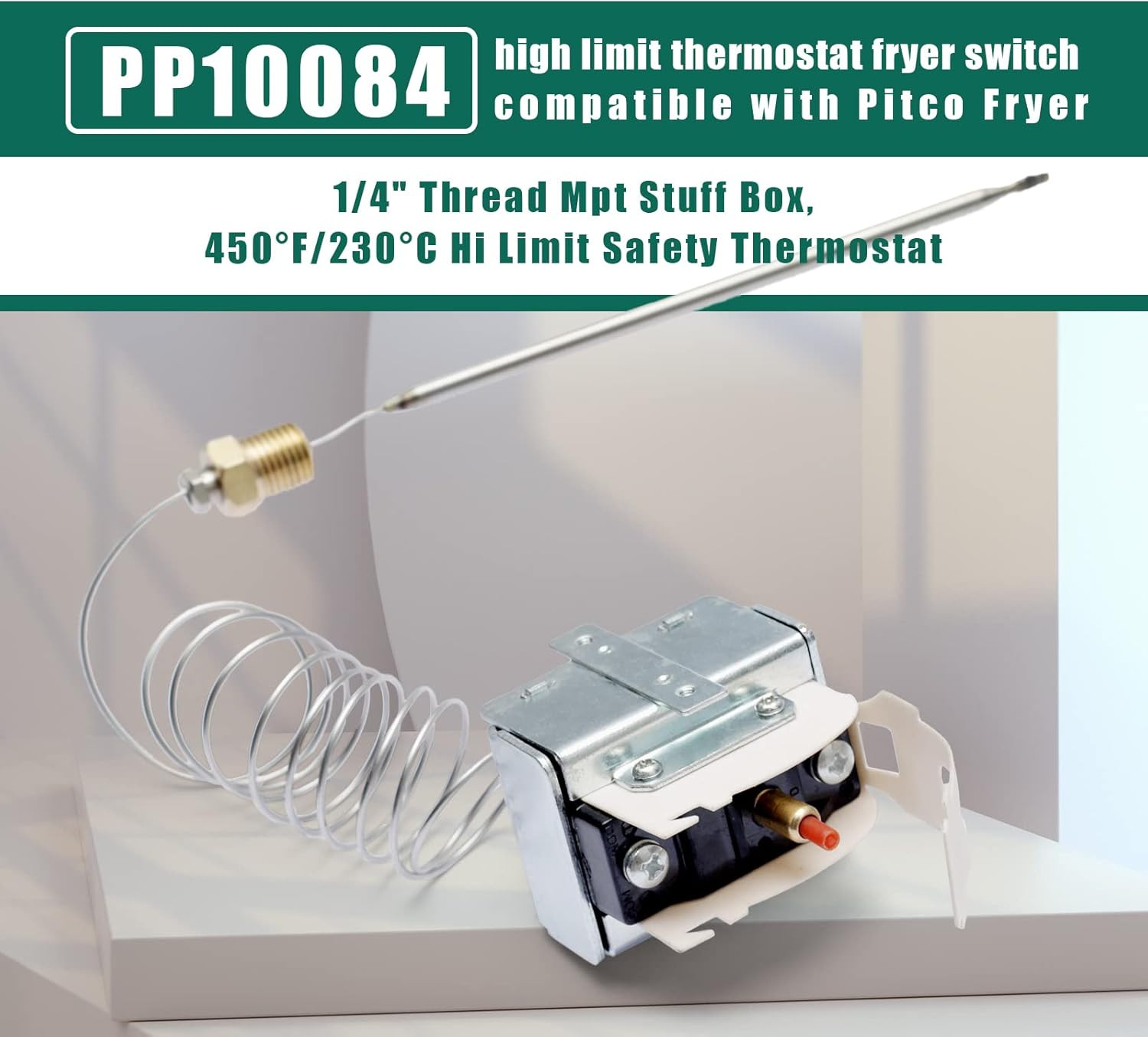 PP10084 High Limit Thermostat Fryer Switch Lchmo5030 Compatible with Pitco Fryer