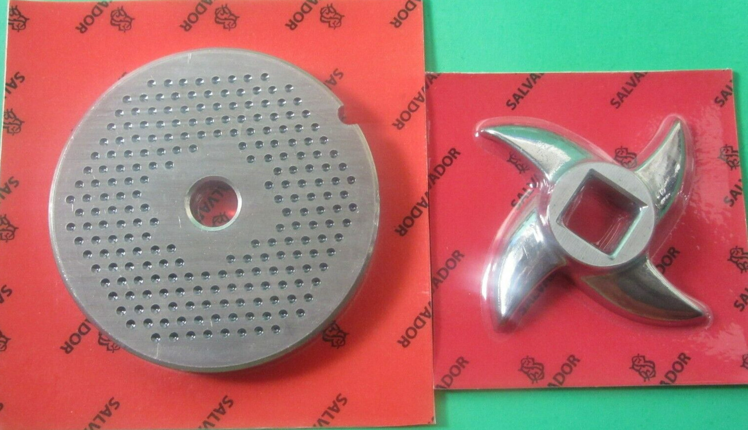 *ITALY* #12 x 2mm ULTRA SMALL grind holes plate AND KNIFE Meat Grinder