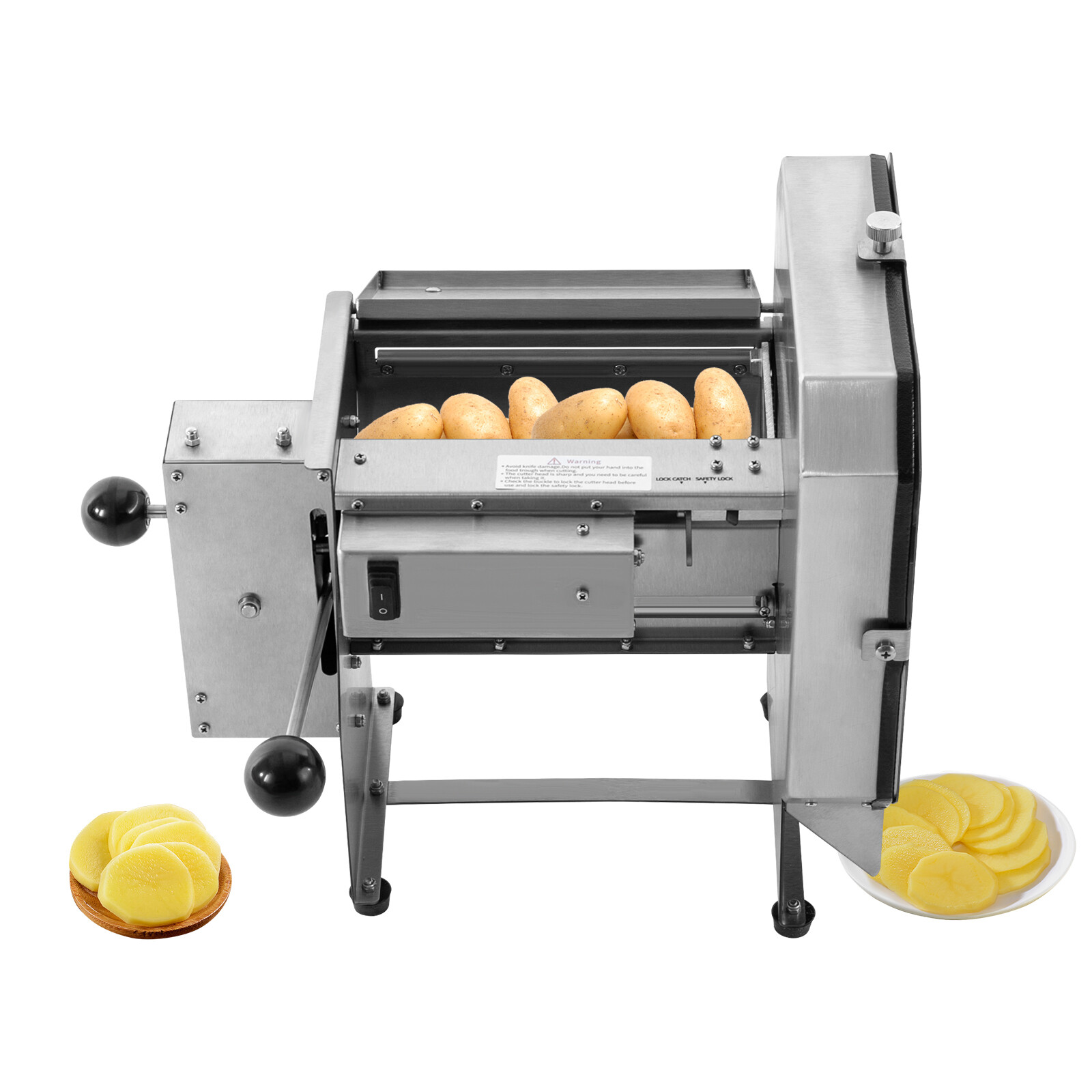 Electric Vegetable Slicer, 0-0.4»Thickness Adjustable Commercial Slicer Machine