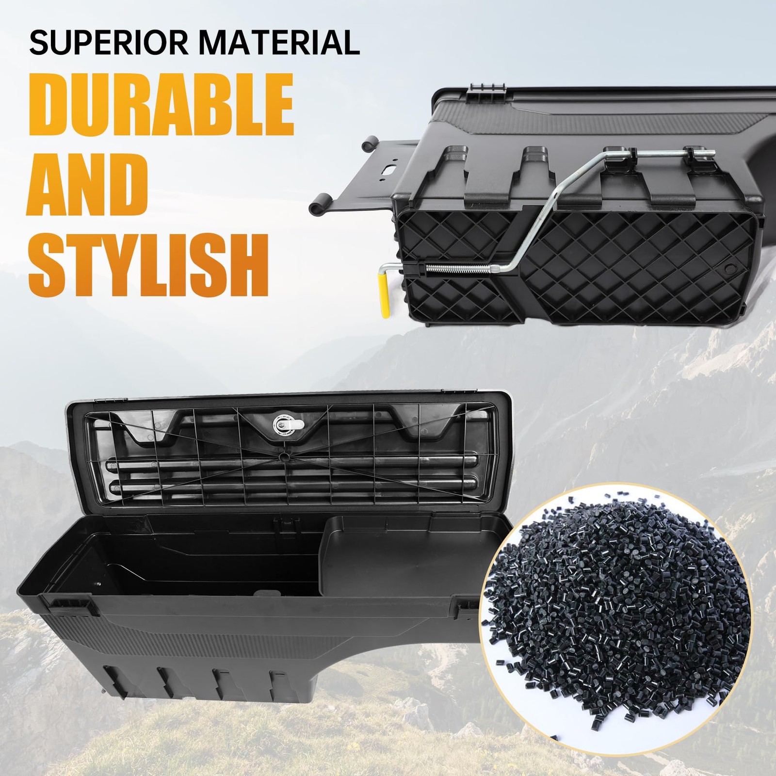 Waterproof Swing Out Truck Bed Storage Tool Box Organizer Ford F-150 2015-2023