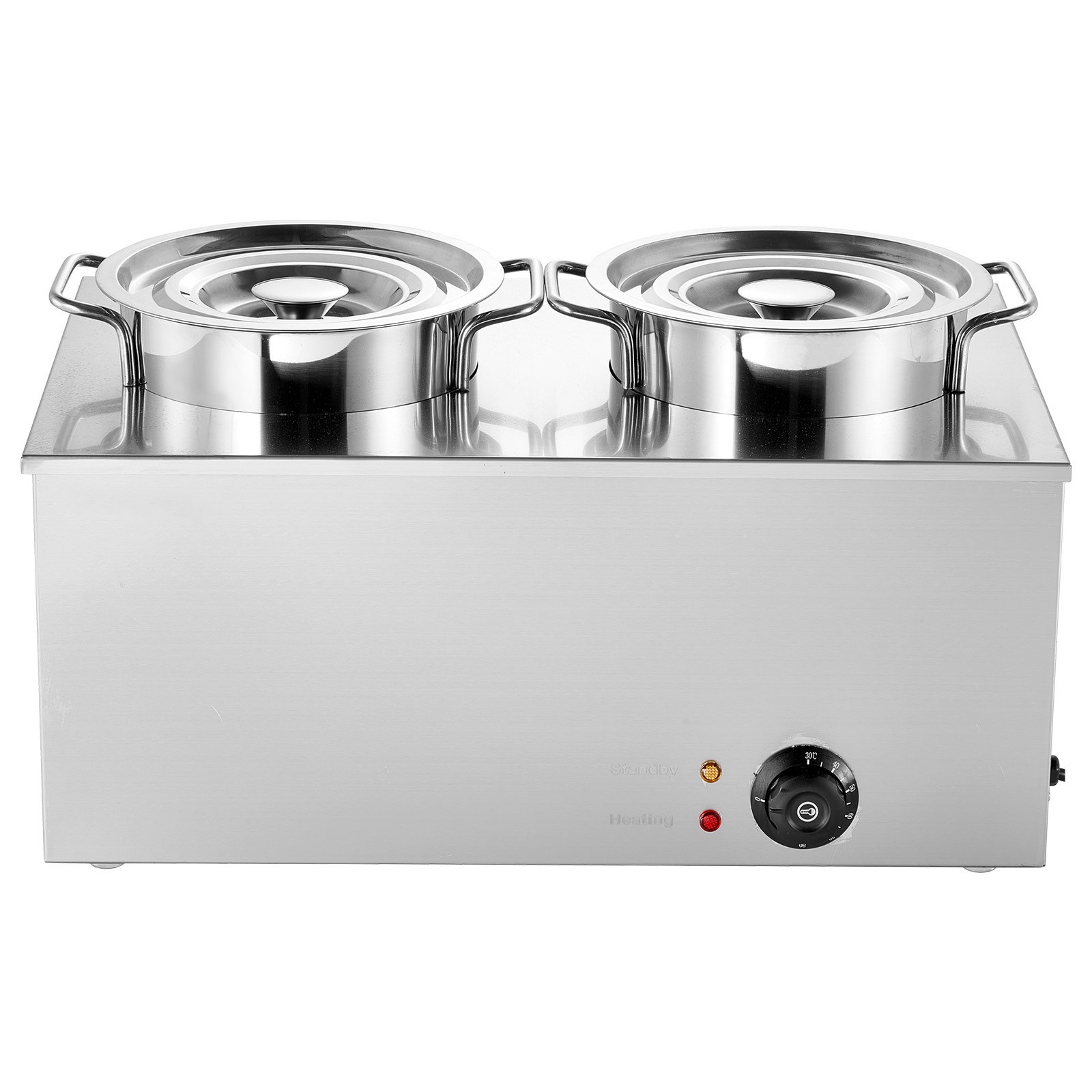 Uimoso Dual 6.34Qt Commercial Soup Warmer with Two Pots for Food Heating