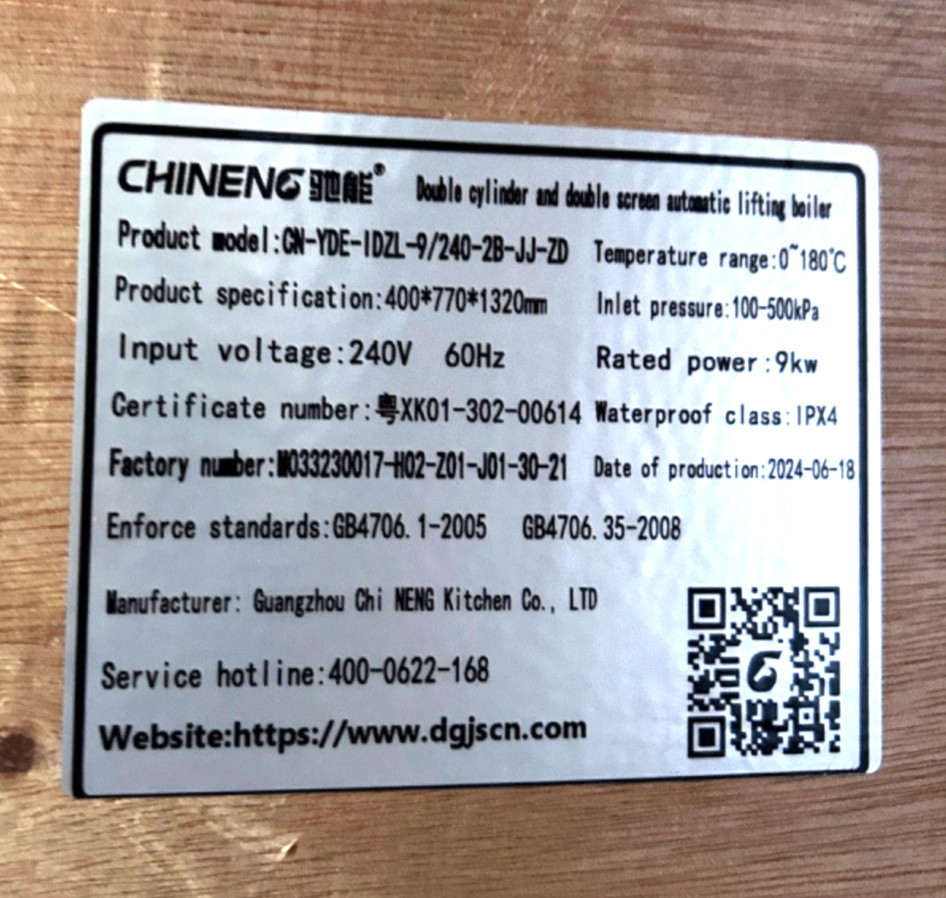 Chineng Electric Double 16L Tank Double Basket Automatic Lifter Fryer Boiler