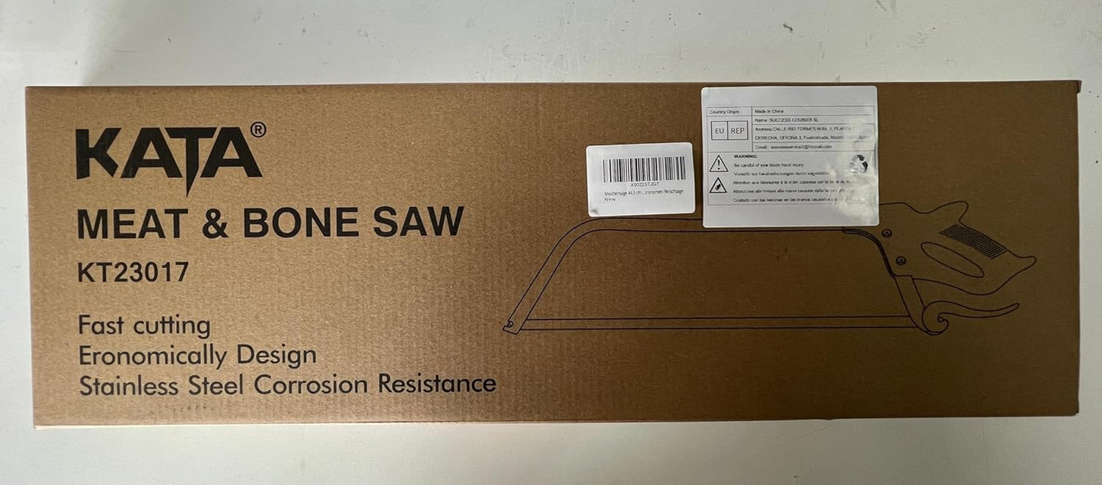 Meat Bone Saw for Butchering: 17.5-Inch Hand Saw Butcher Saw for Meat Bone Cutti