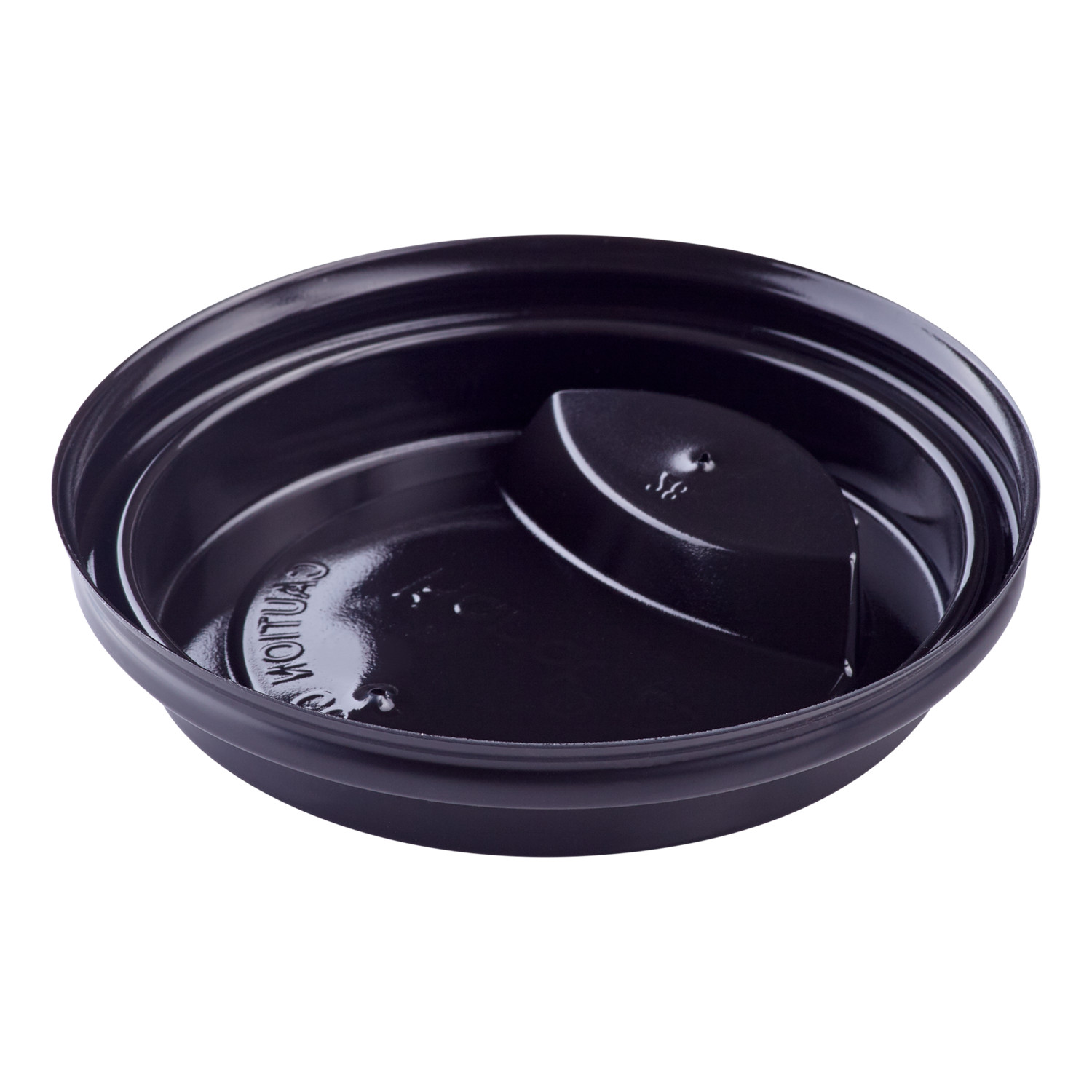 Karat 10-24 oz. Sipper Dome Lid – Black (90mm) – 1,000 ct, C-KDL516B-PP