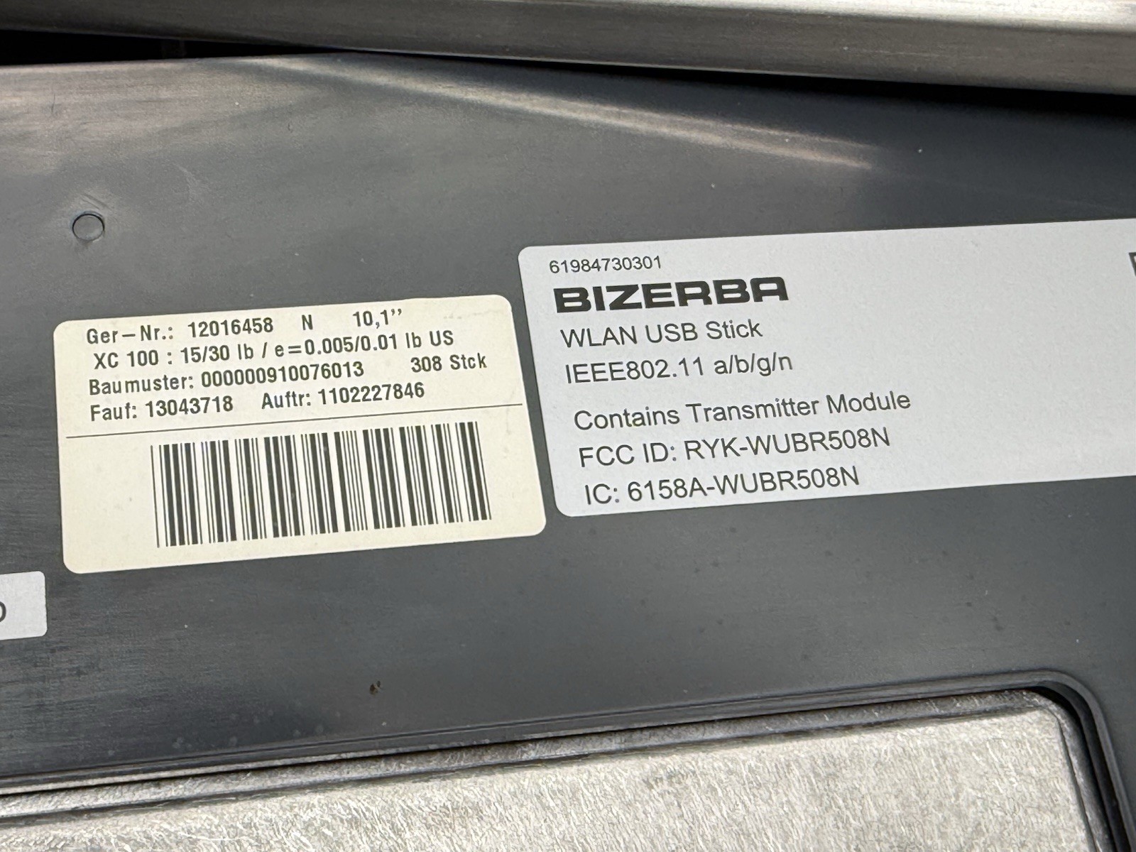 Bizerba XC 100 PRO 30 lb. Touchscreen Digital Scale With Printer Tested Works #2