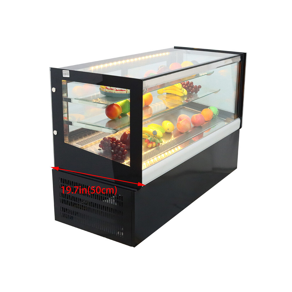 47″ Countertop Refrigerated Cake Showcase Display Cabinet Air Cooling 220V