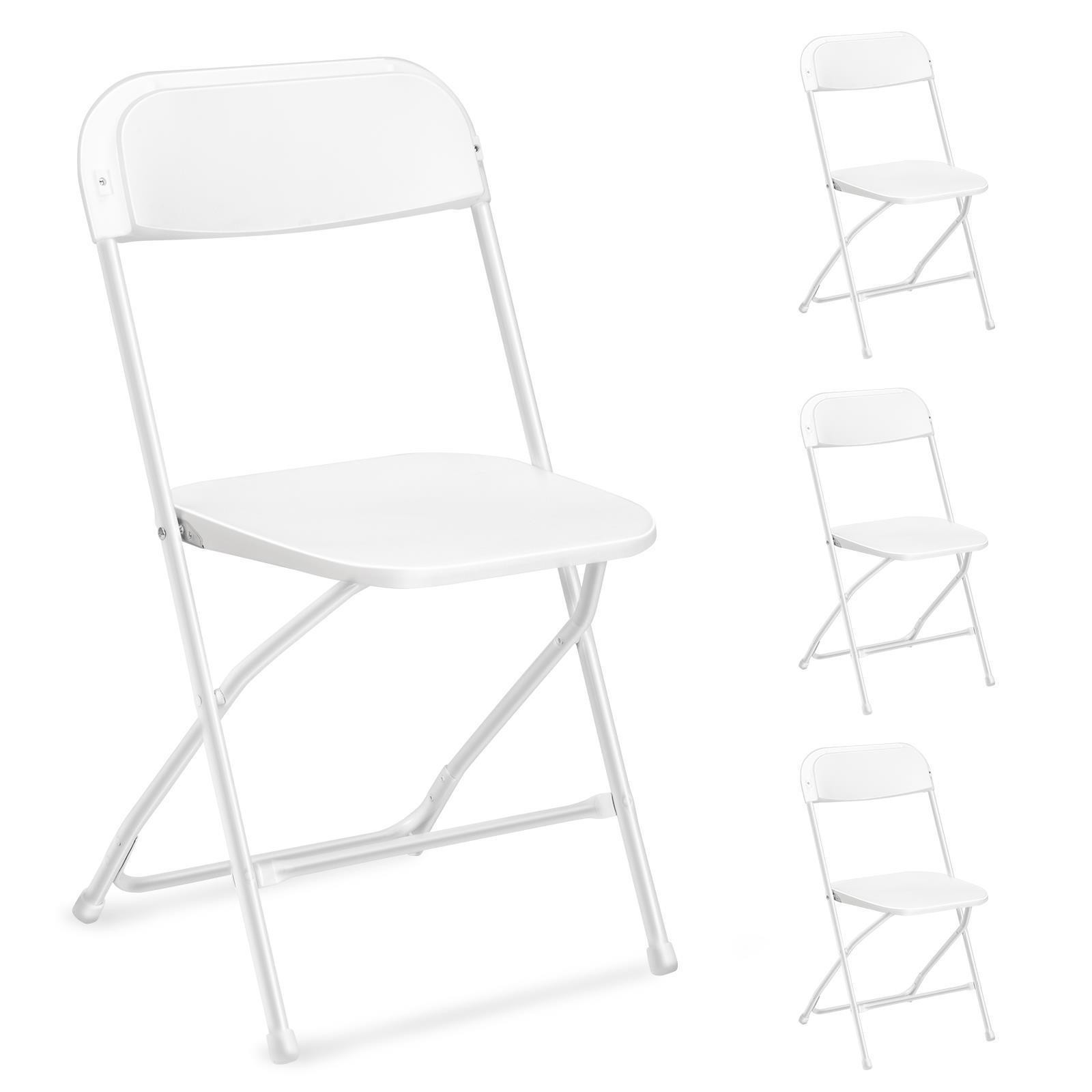 4 PCS Folding Event Chairs Plastic Outdoor Chair for Wedding Party Kitchen