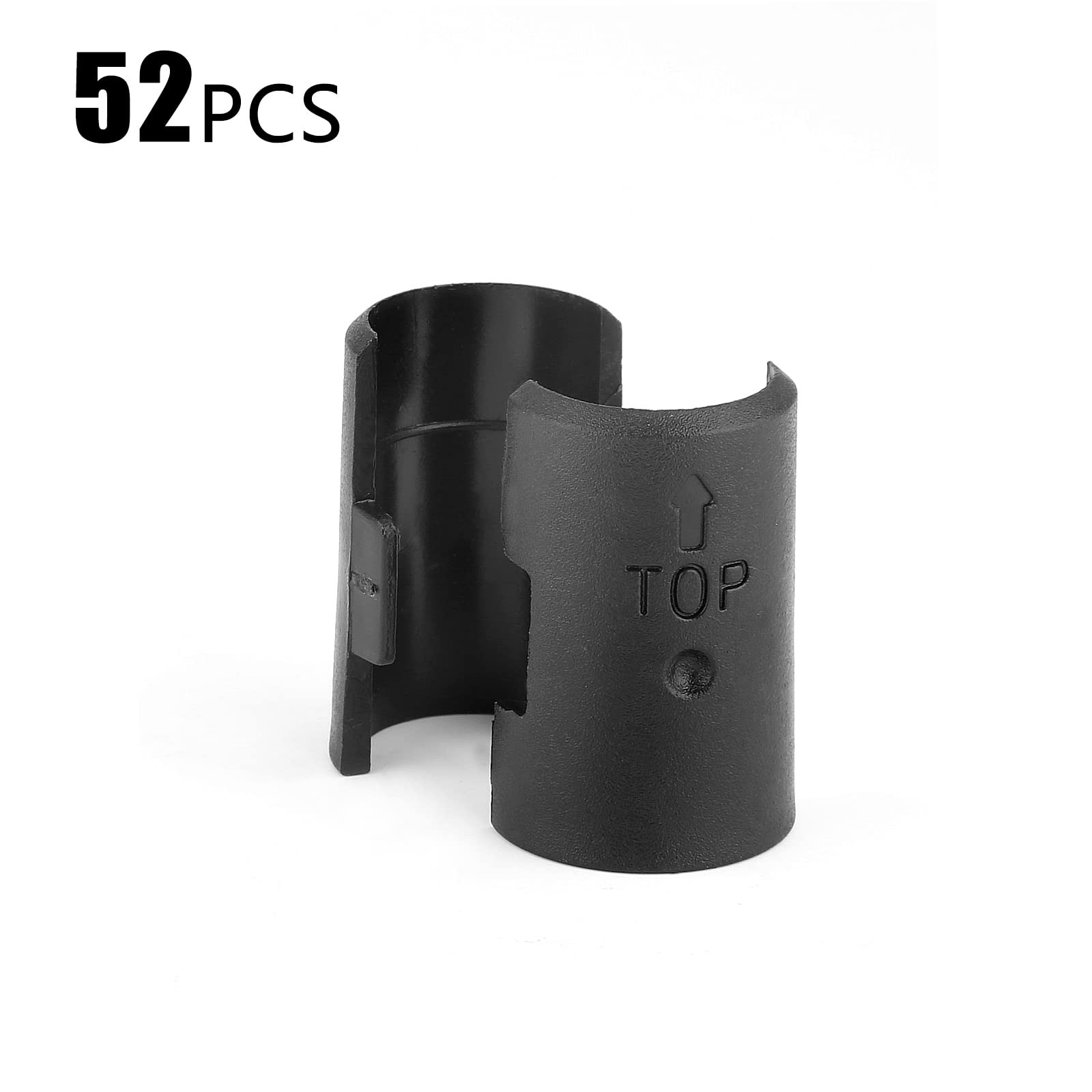 52 Pack Wire Shelving Shelf Lock Clips for 3/4″ Post, Wire Shelf Clips Shelvi…
