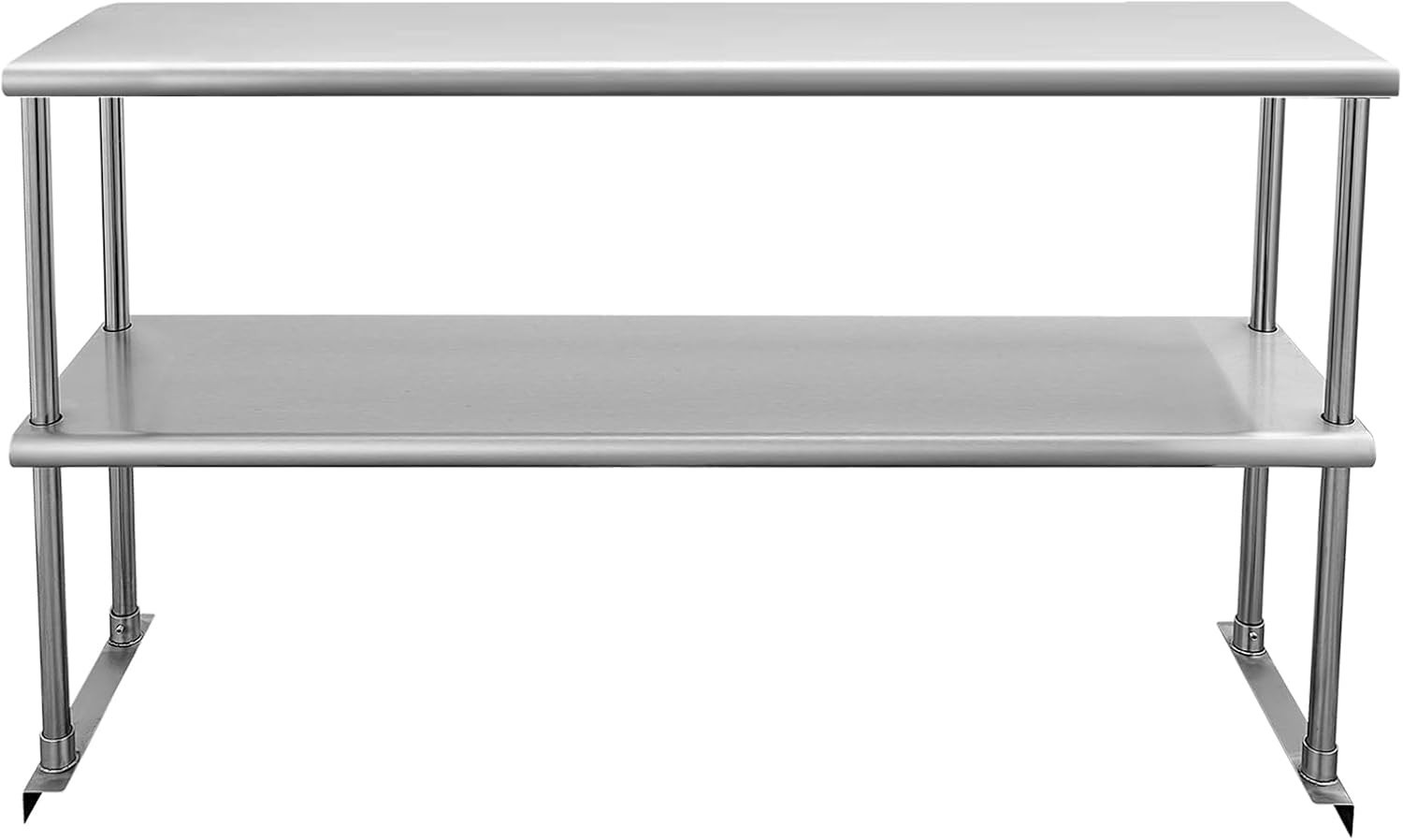 Stainless Steel Overshelf for Prep & Work Table 12” x 48” NSF Commercial Adju…