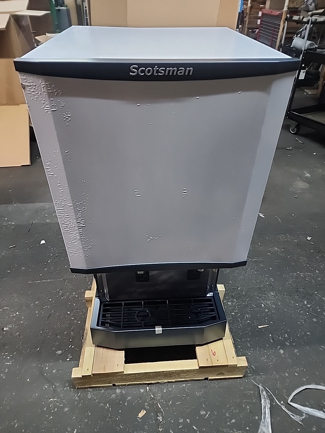Scotsman HID540A-1 500lb Meridian Ice & Water Dispenser Air Cooled 40lb Bin Cap
