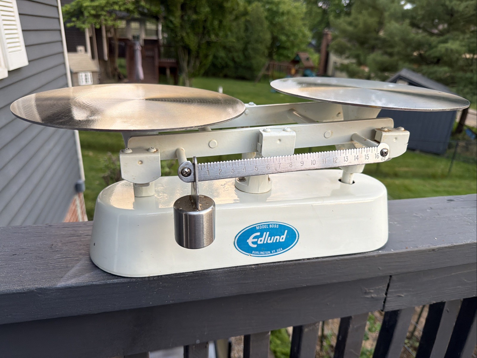 Edlund BDS 16 oz Bakers Dough Scale White Made in USA EUC
