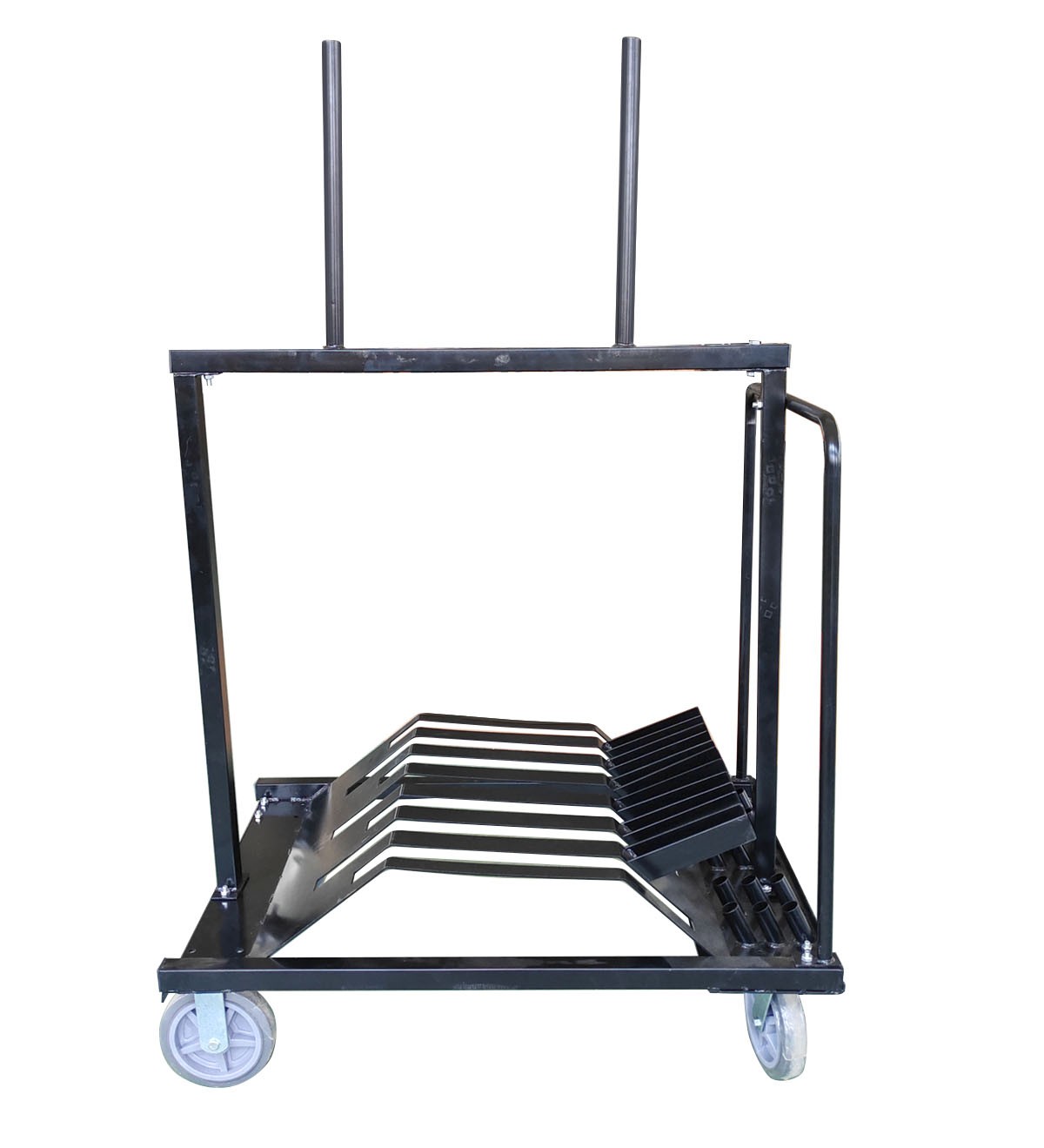 Cocktail Folding Table Rolling Cart, Heavy Duty Steel Dolly Storage Mover