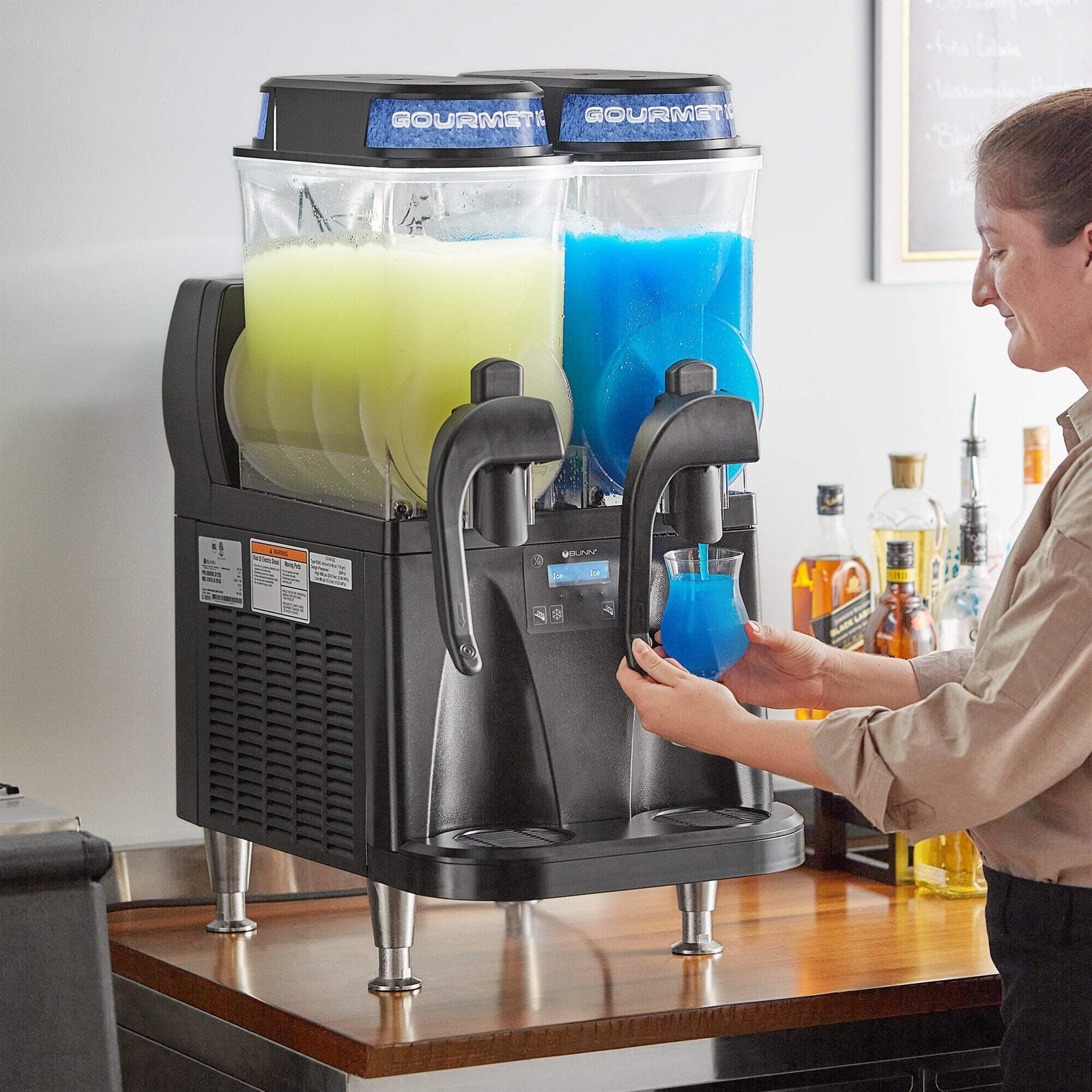 Bunn Black Double 3 Gallon Slushy Machine – 120V