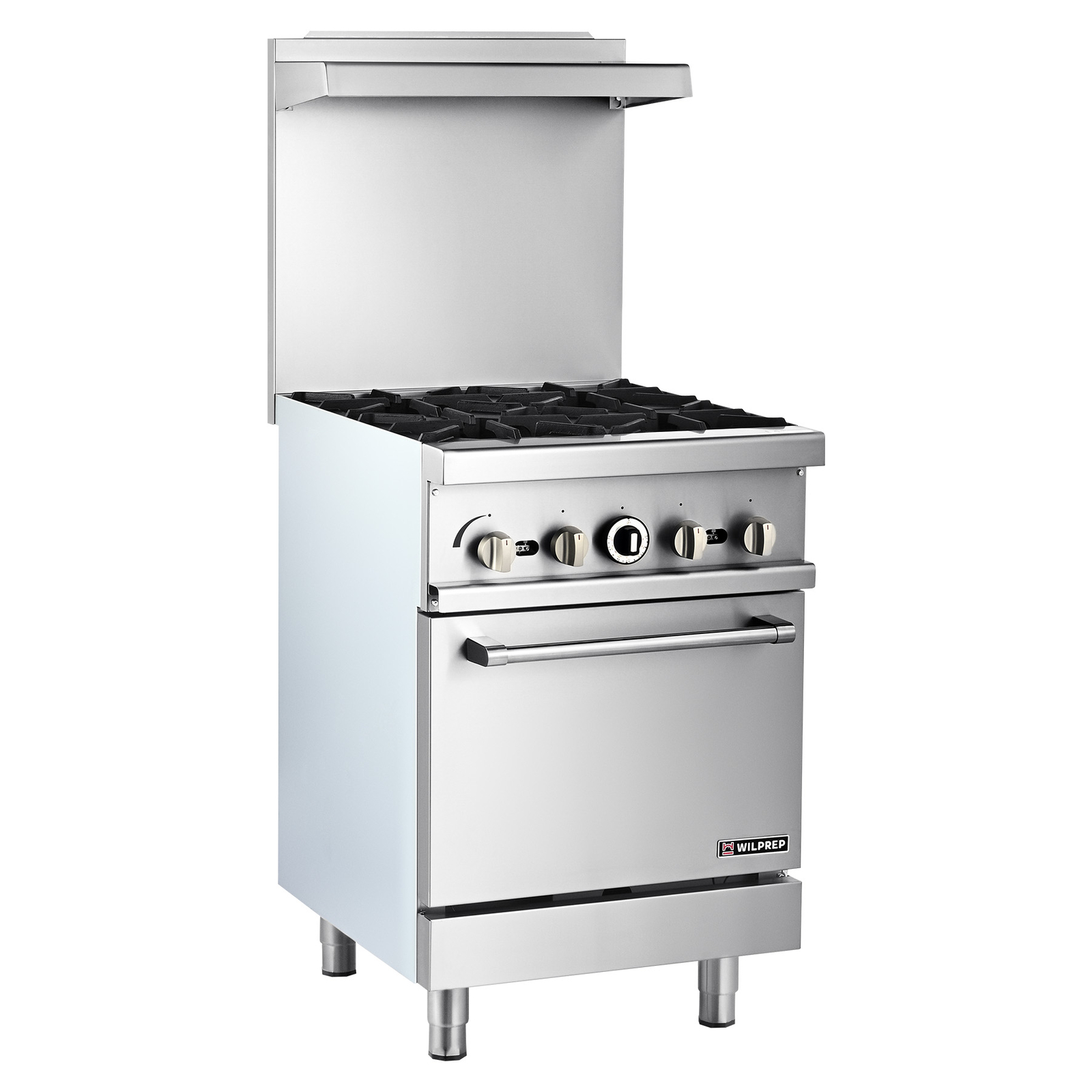 WILPREP 24″ Commercial Gas Range + Convection Oven 4 Burners 153000 BTU NG & LP
