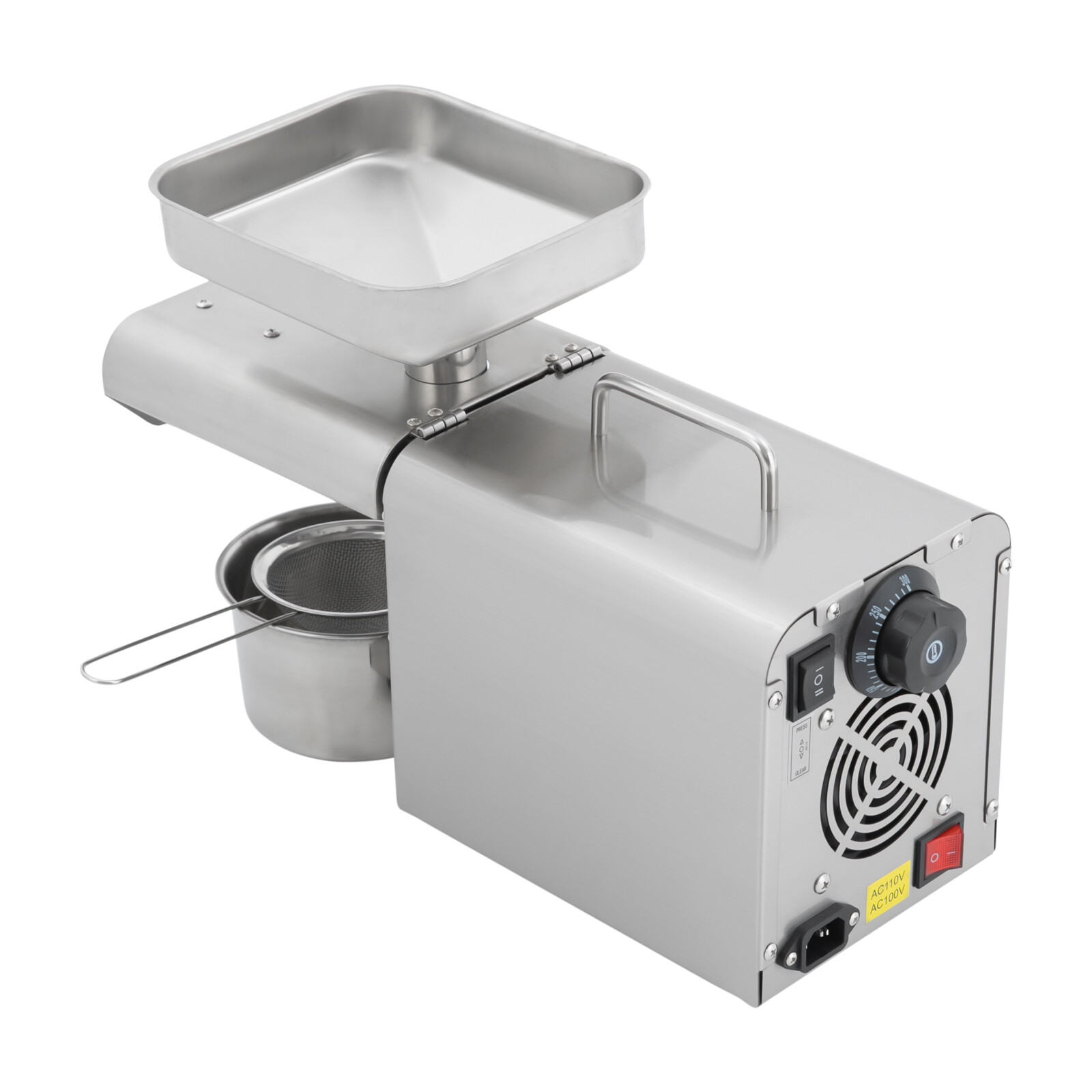 Automatic Nut Flax Seeds Oil Press Machine Cold and Hot Oil Extractor 610W 110V