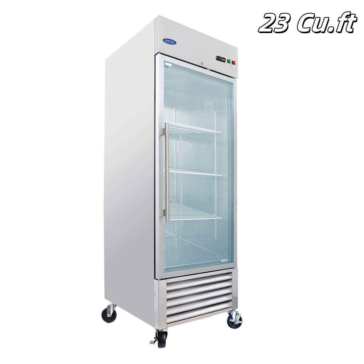 Commercial Refrigerator 27″ Swing Glass Door Merchandiser Refrigerator with LED