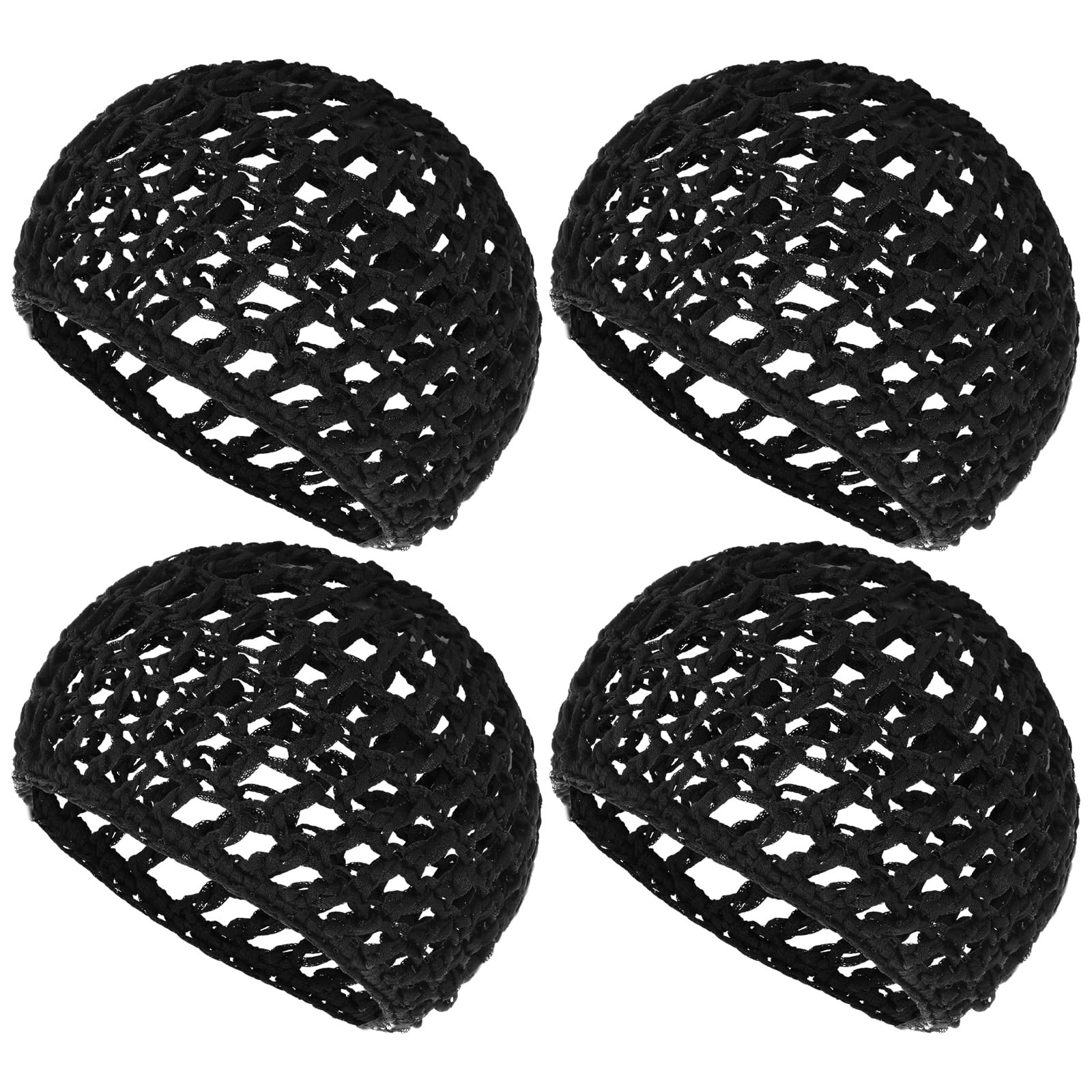 KFHENSOMR 4 Pcs Mesh 7.68 × 6.3 × 0.2 inches/19.5 × 16 × 0.5 cm, Black