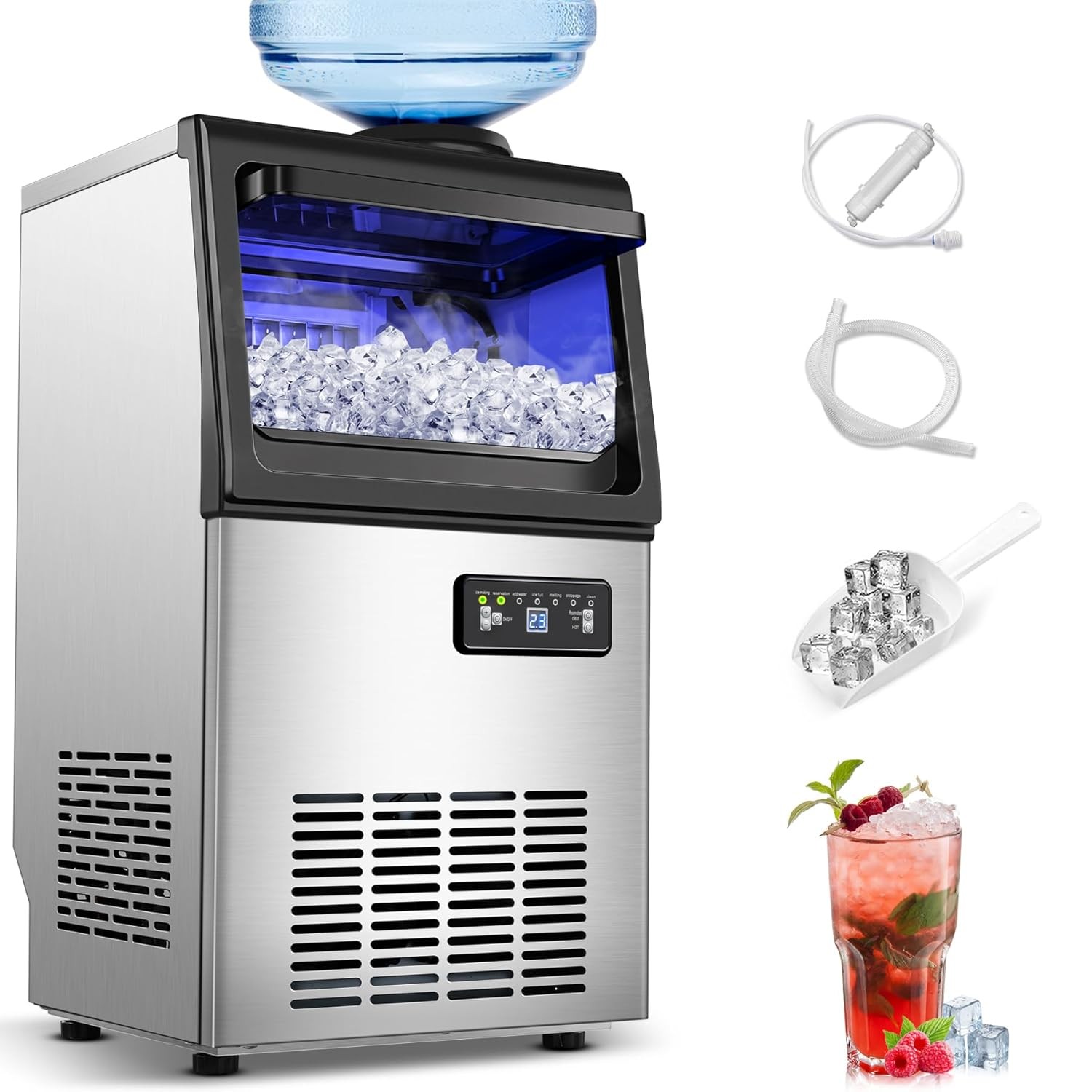 110 lb Undercounter Ice Maker Machine Commercial