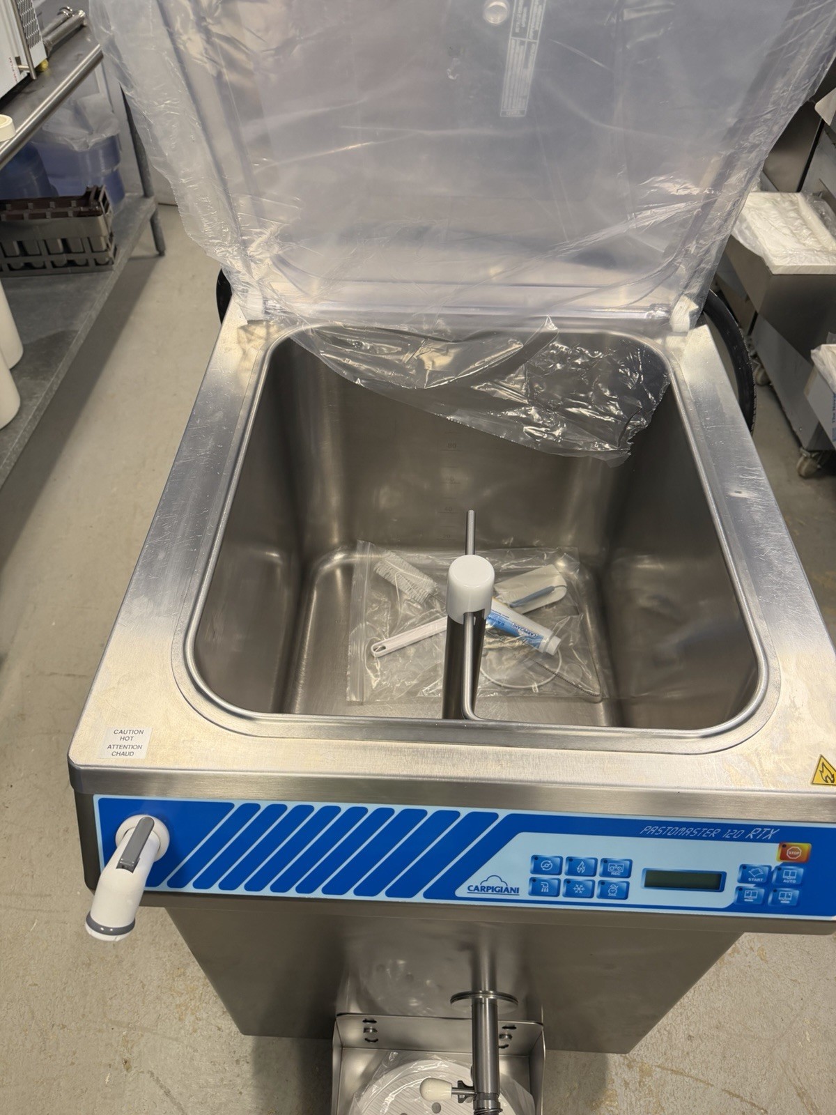 Carpigiani Pasteurizer Pastomaster 120 RTX Gelato Ice Cream 3 phase Water Cooled