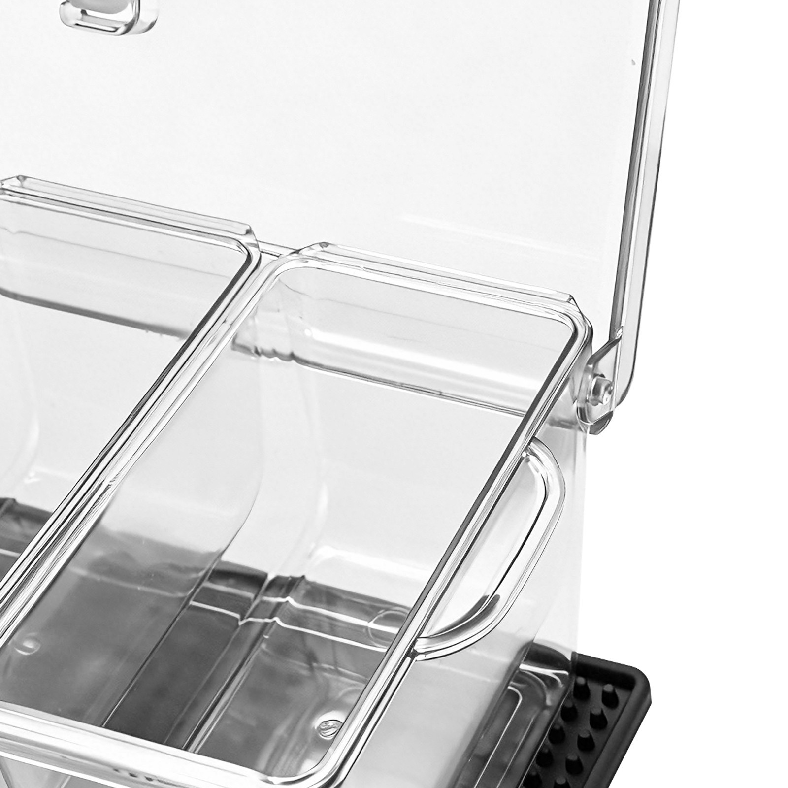 VEVOR 5 Compartment Chilled Condiment Server Caddy Ice Cooled Serving Container