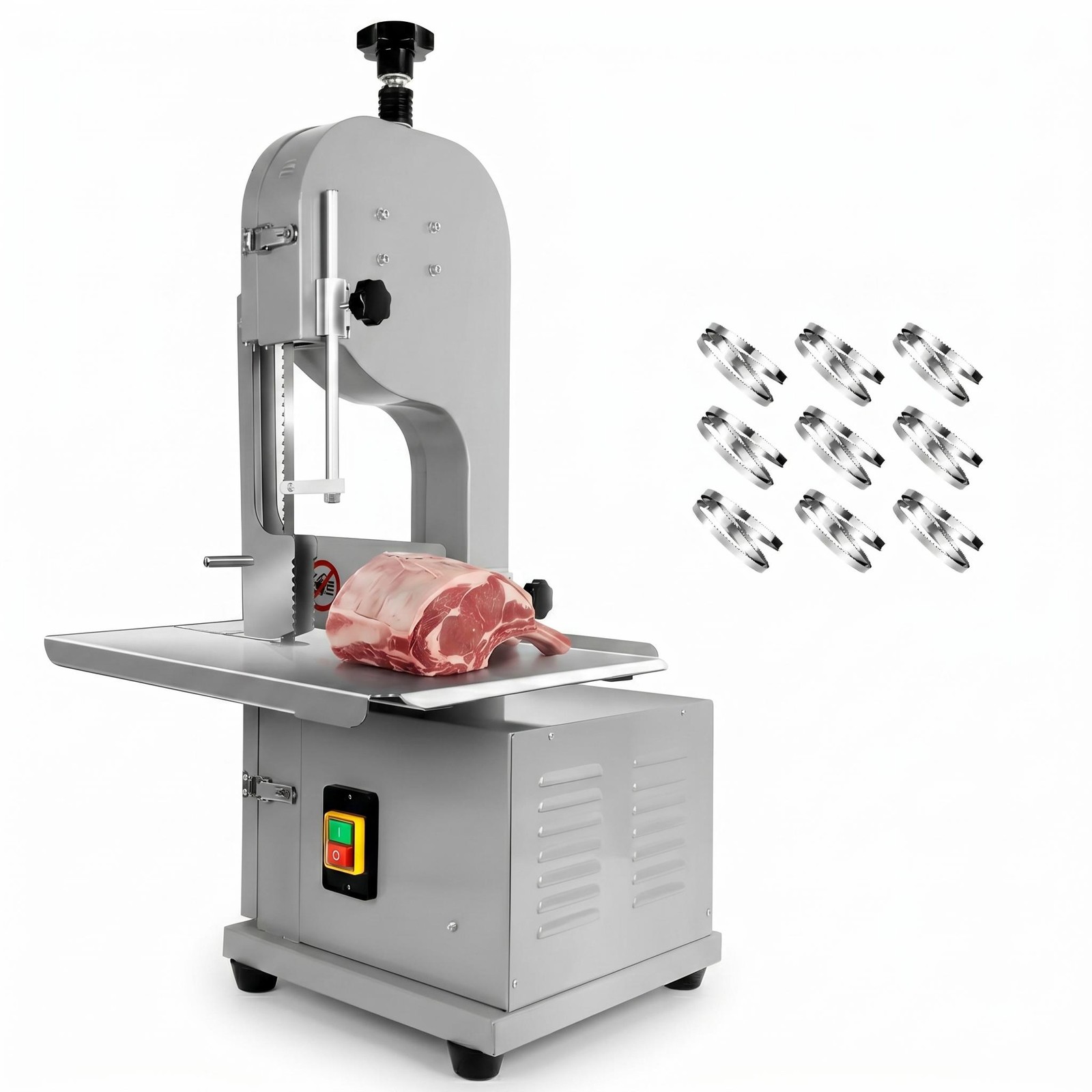 1000W Commercial Electric Meat Bandsaw Stainless Steel Bone Sawing Machine