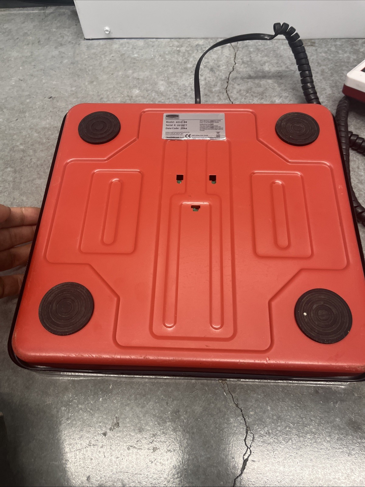 Rubbermaid Commercial FG401088 Digital Food Service Scale with a 150 lb capacity