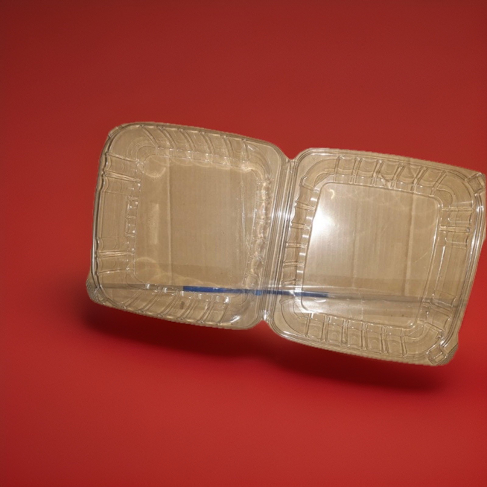 Dart, Clear Hinged Lid Containers, One Compartment 5 1/4 x 5 3/8 x 2 5/8 -CS/500
