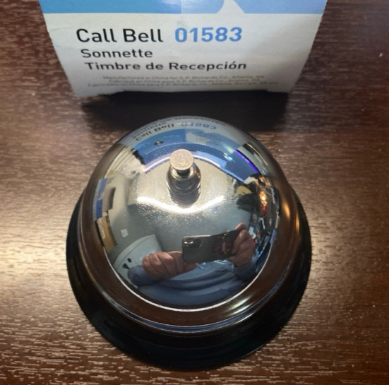 NEW Sparco Ring For Service Call Bell 3-3/8″ Polished Steel Bell & Base