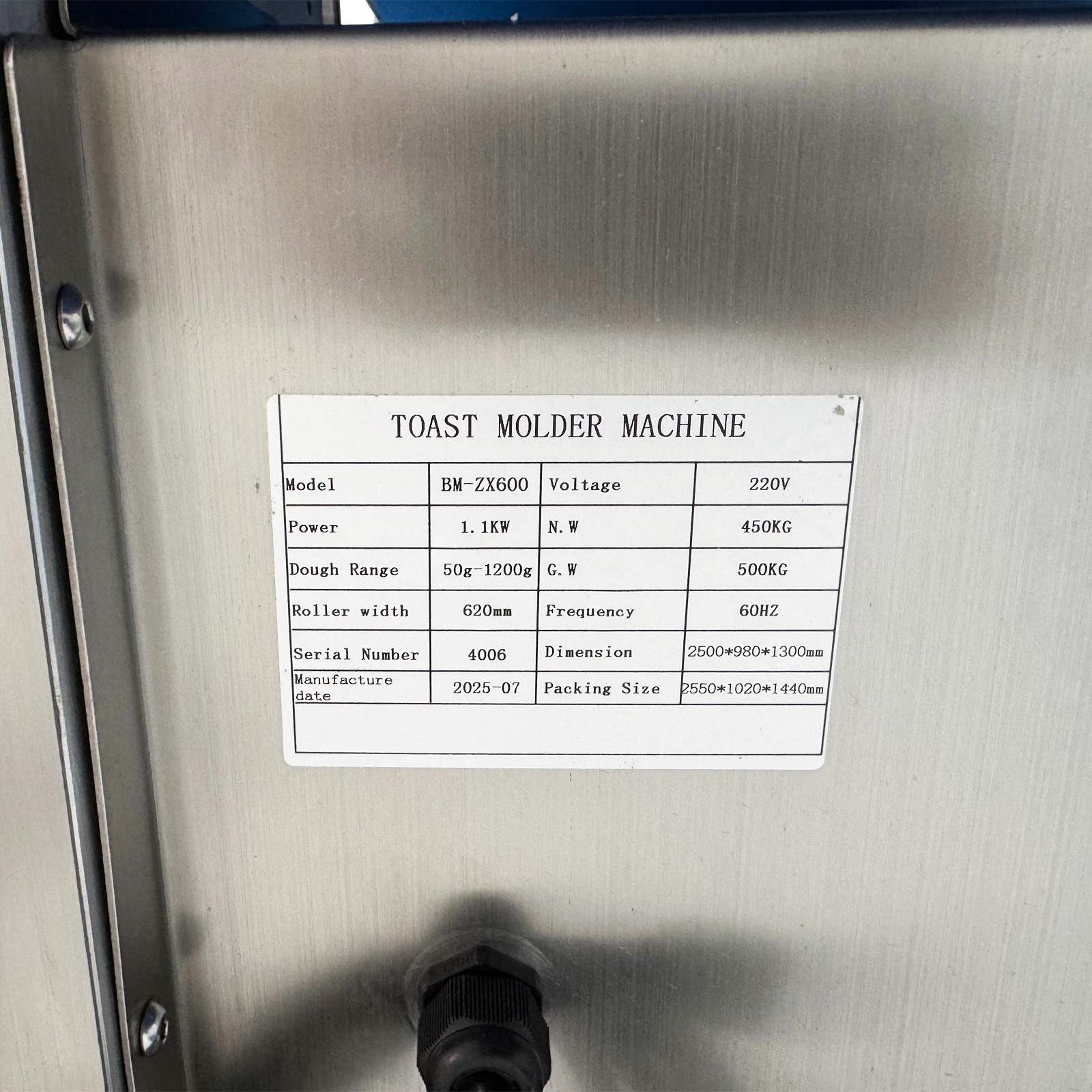 Industrial Automatic Bread Dough Molding Machine Professional Bakery Production