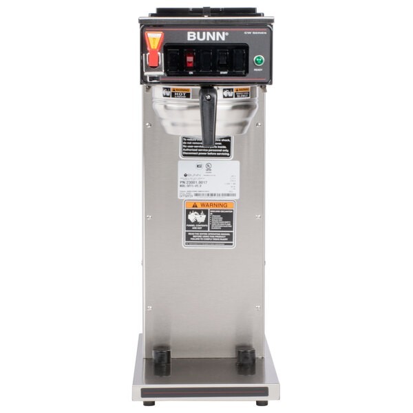 Bunn APS Airpot Brewer with Stainless Steel Funnel and Hot Water Faucet – 120V