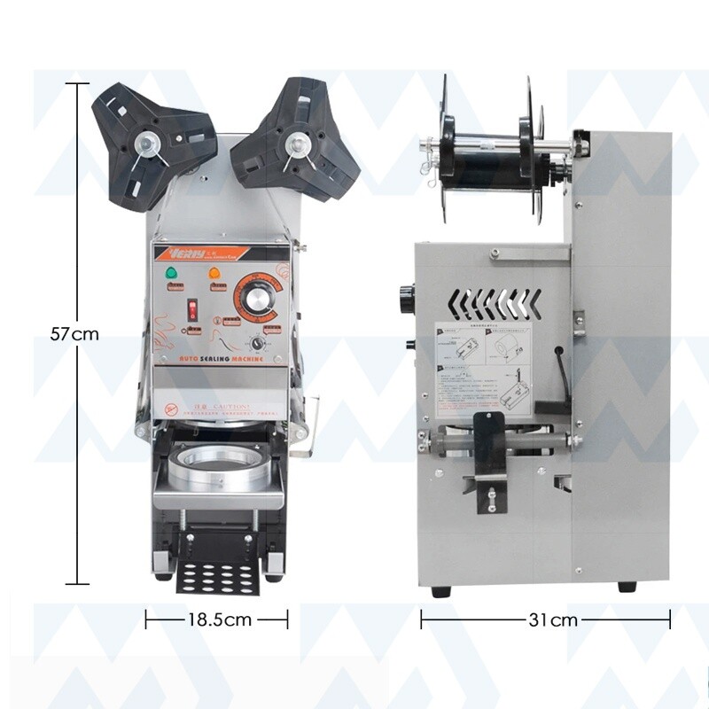 Semi-automatic Cup Sealing Machine Electric Bubble Tea Cup Sealer 350W 110V