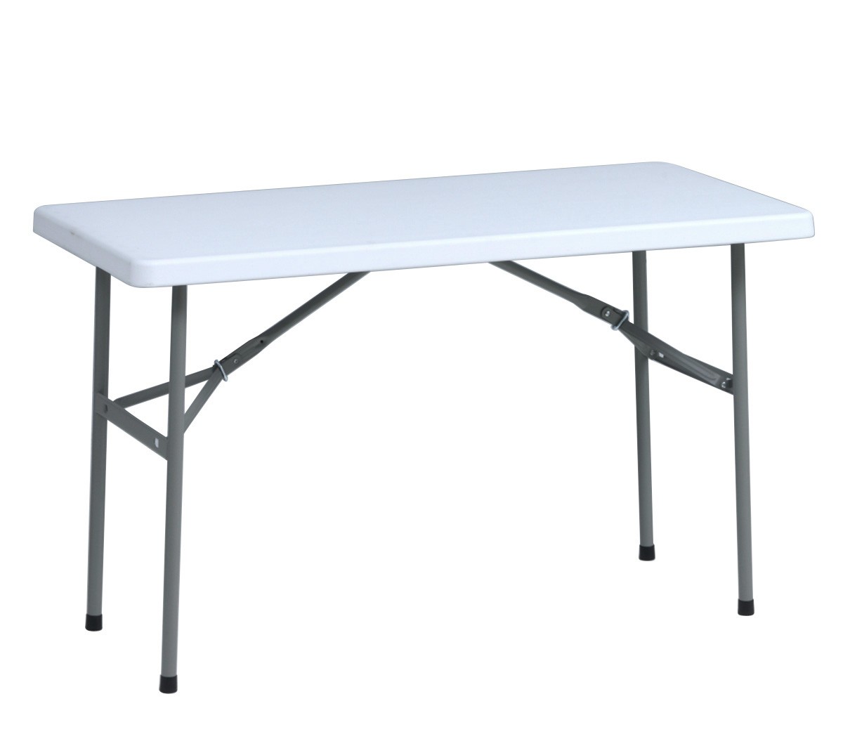 TentandTable Rectangle Plastic Banquet Table, White, 48 in