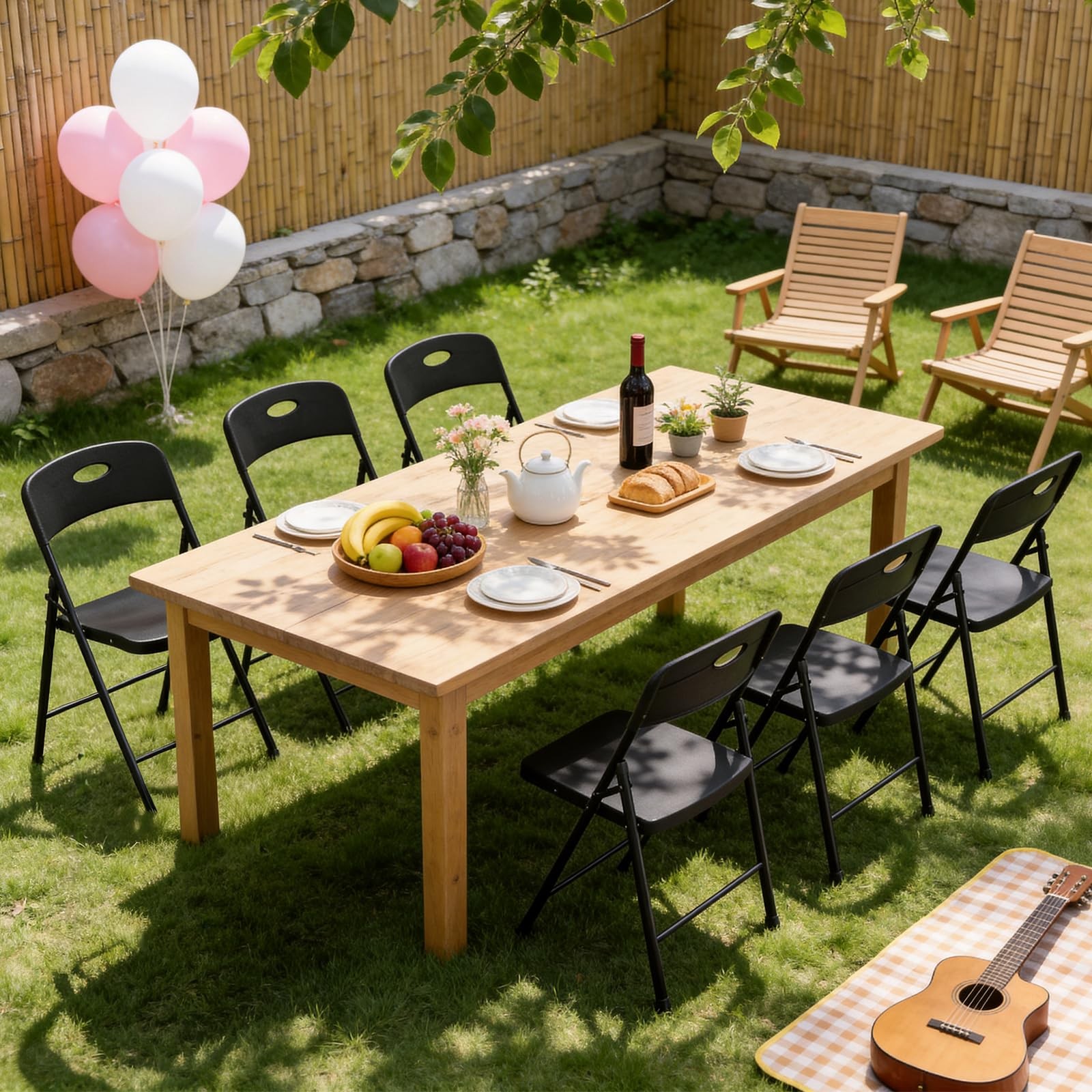 Make Changes Folding Chair 4 Pack Outdoor Plastic Sturdy Metal Folding Chairs