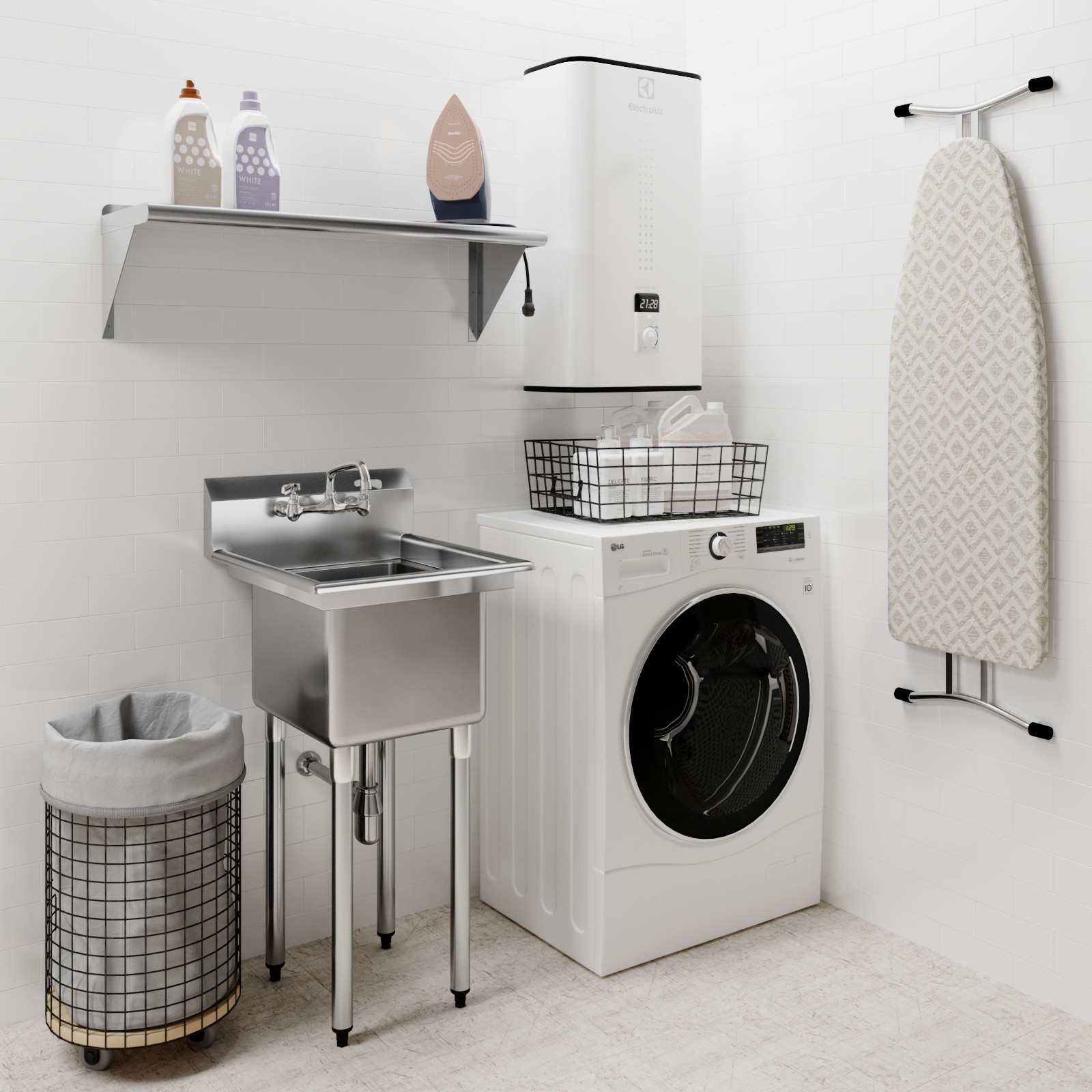 20 in. x 22 in. Stainless Steel One Compartment Sink with 14 in. x 16 in. Bowl