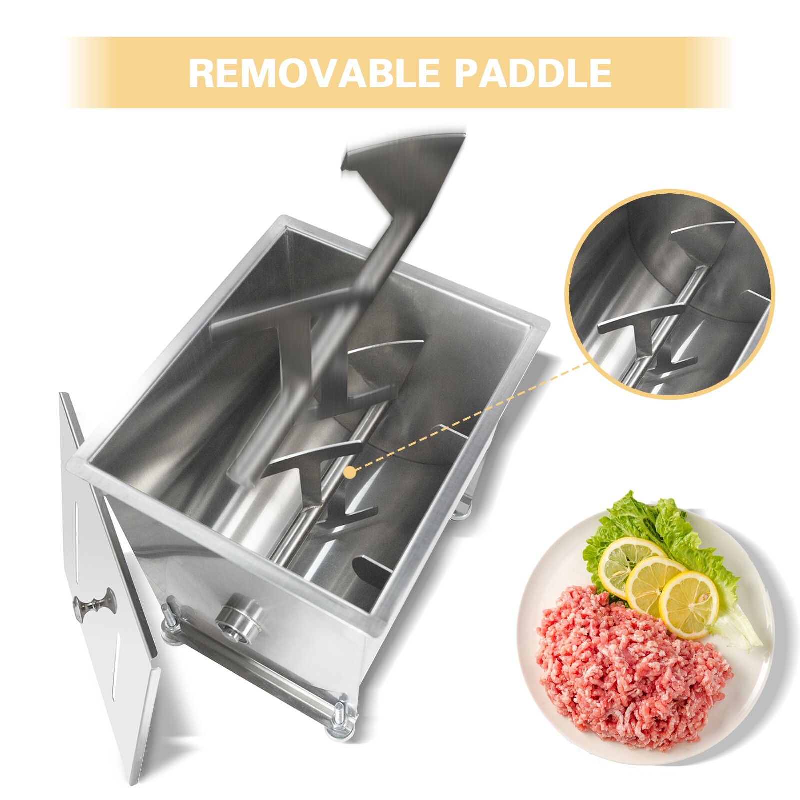Hakka Manual Meat Mixer Sausage Machine Maximum Mixing 85 Pound of Meat