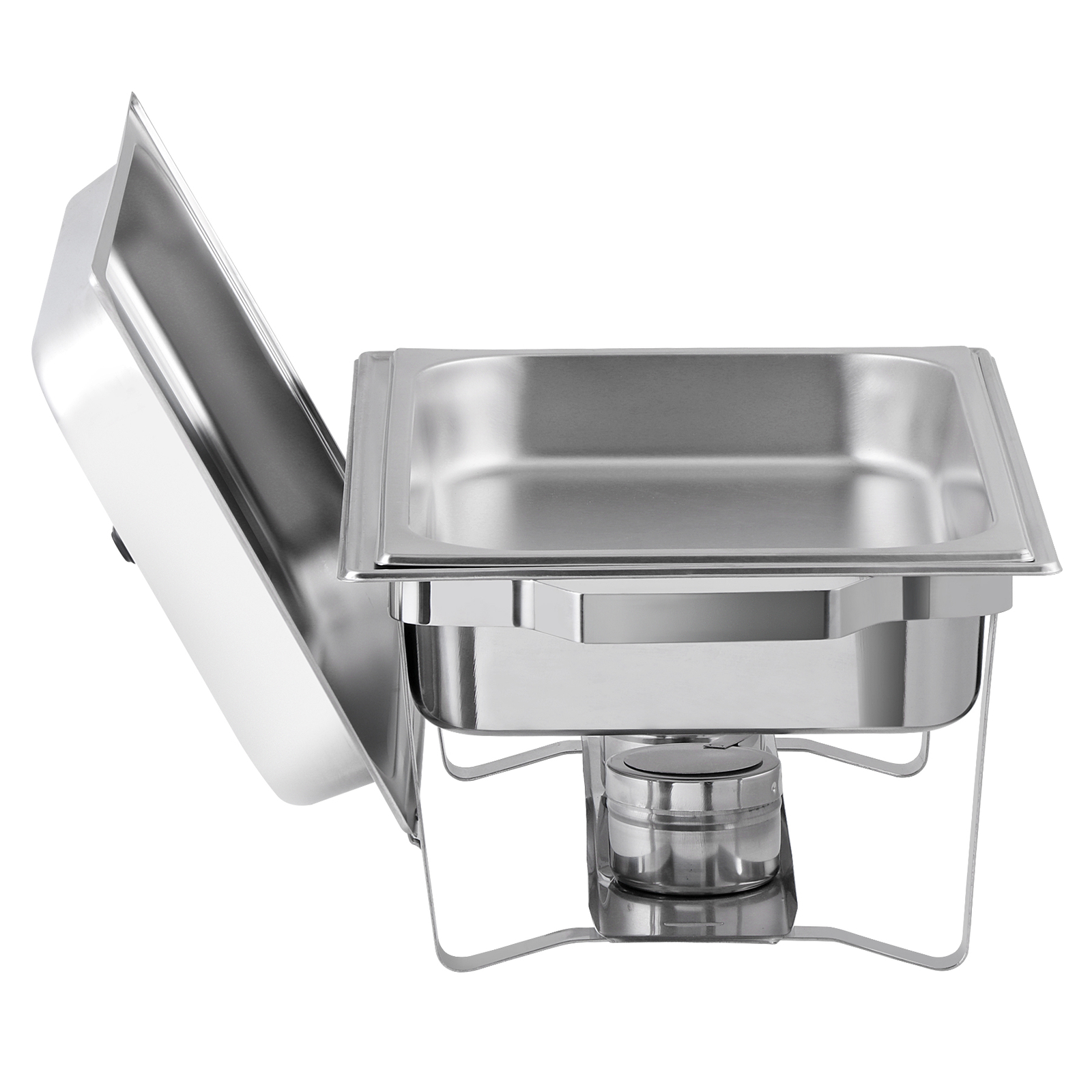 4 Pack Chafing Dish High Grade Stainless Steel Chafer Complete Set Silver 8QT