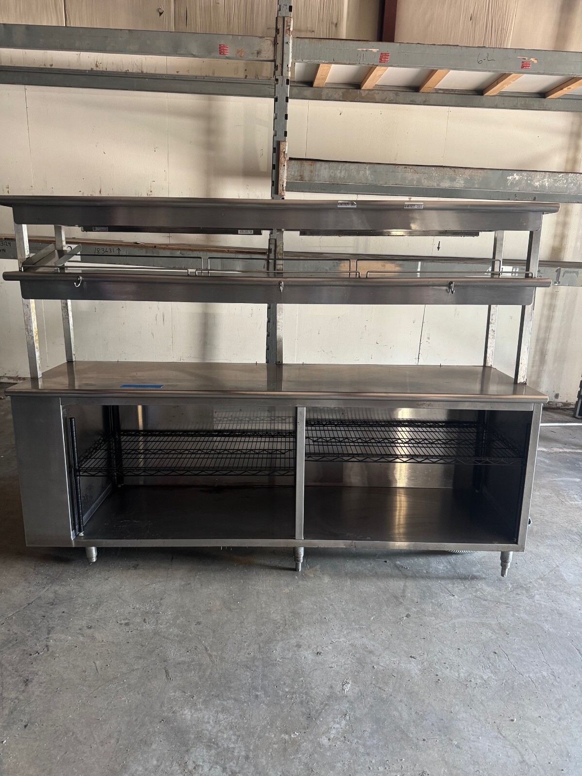 Marshall Air Systems 170525B208 Series 5000 Warming Rack, Work Station/SS Table