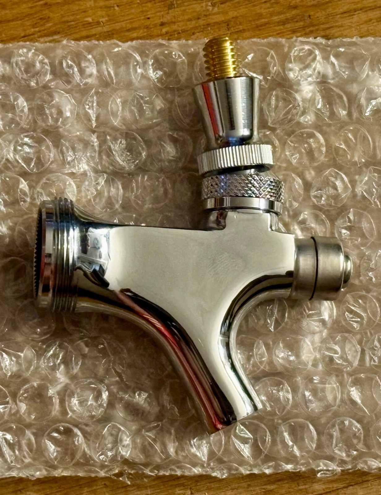 US standard beer faucet with brass lever