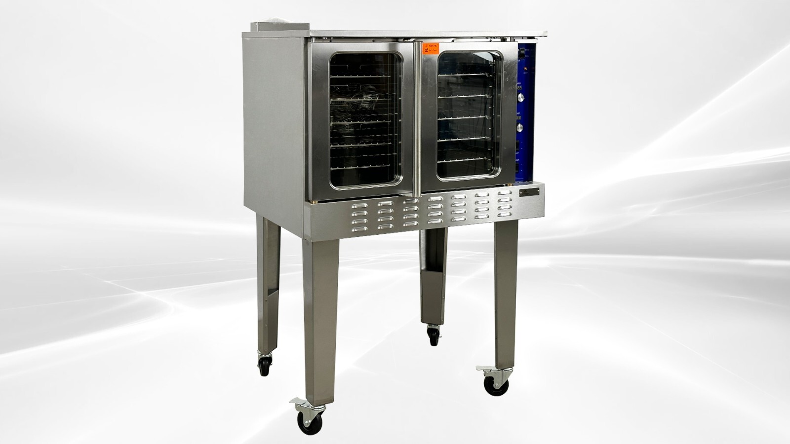 NEW Commercial Convection Oven Full Size Sheet Natural Gas w Legs Wheels NSF