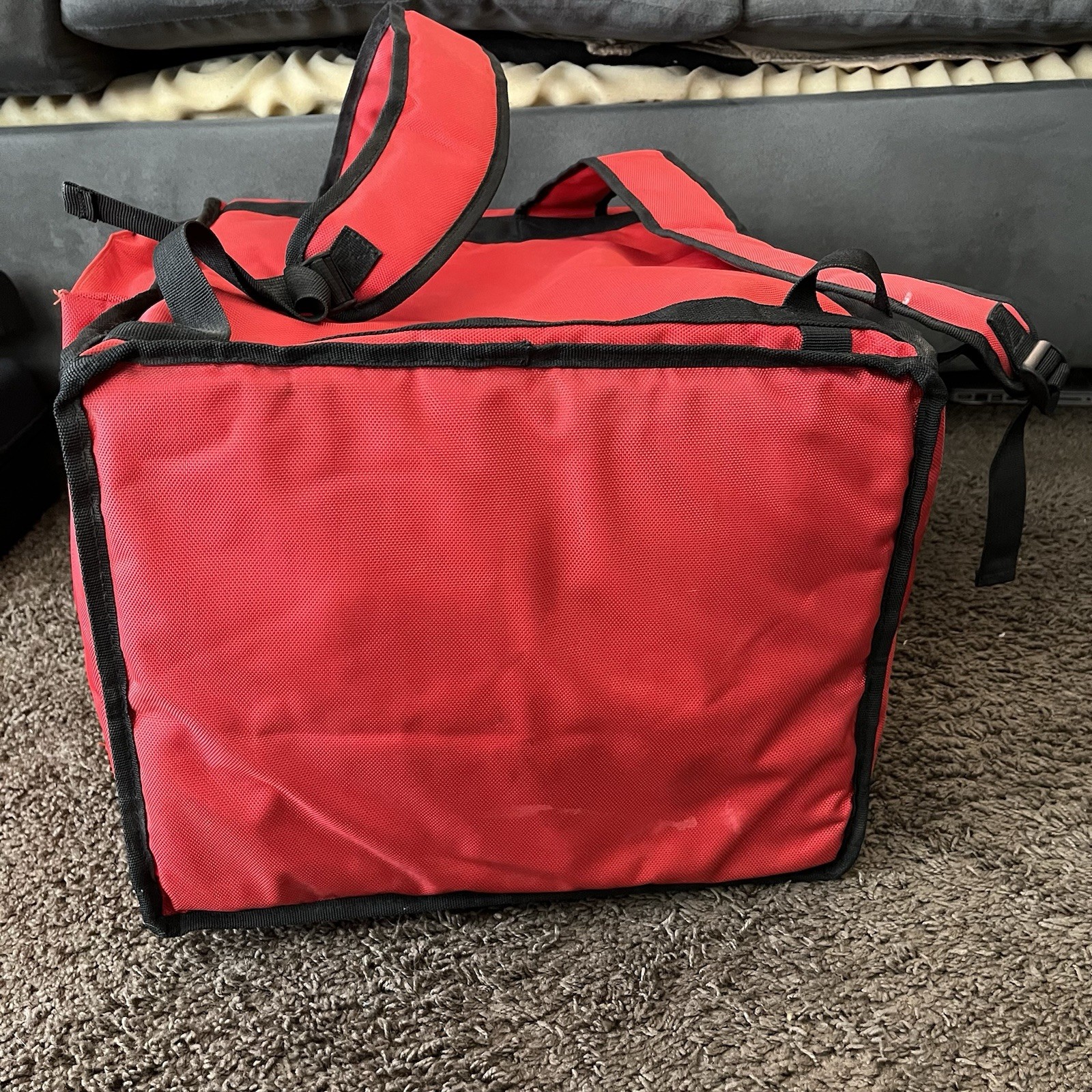 Doordash Insulated Delivery Backpack Thermal Cooler Food Bag Red